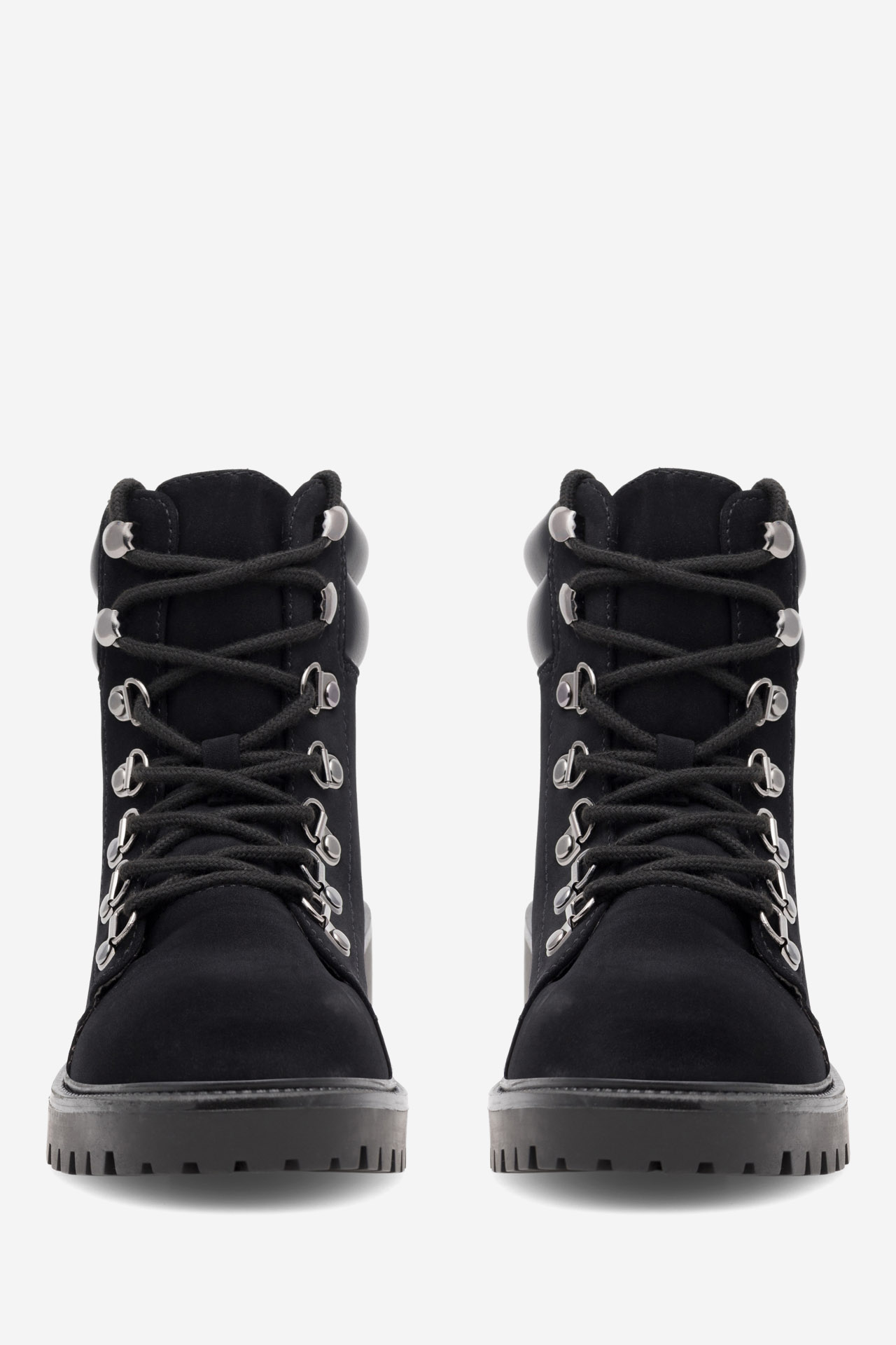 Šněrovací vyšší obuv ČERNÁ