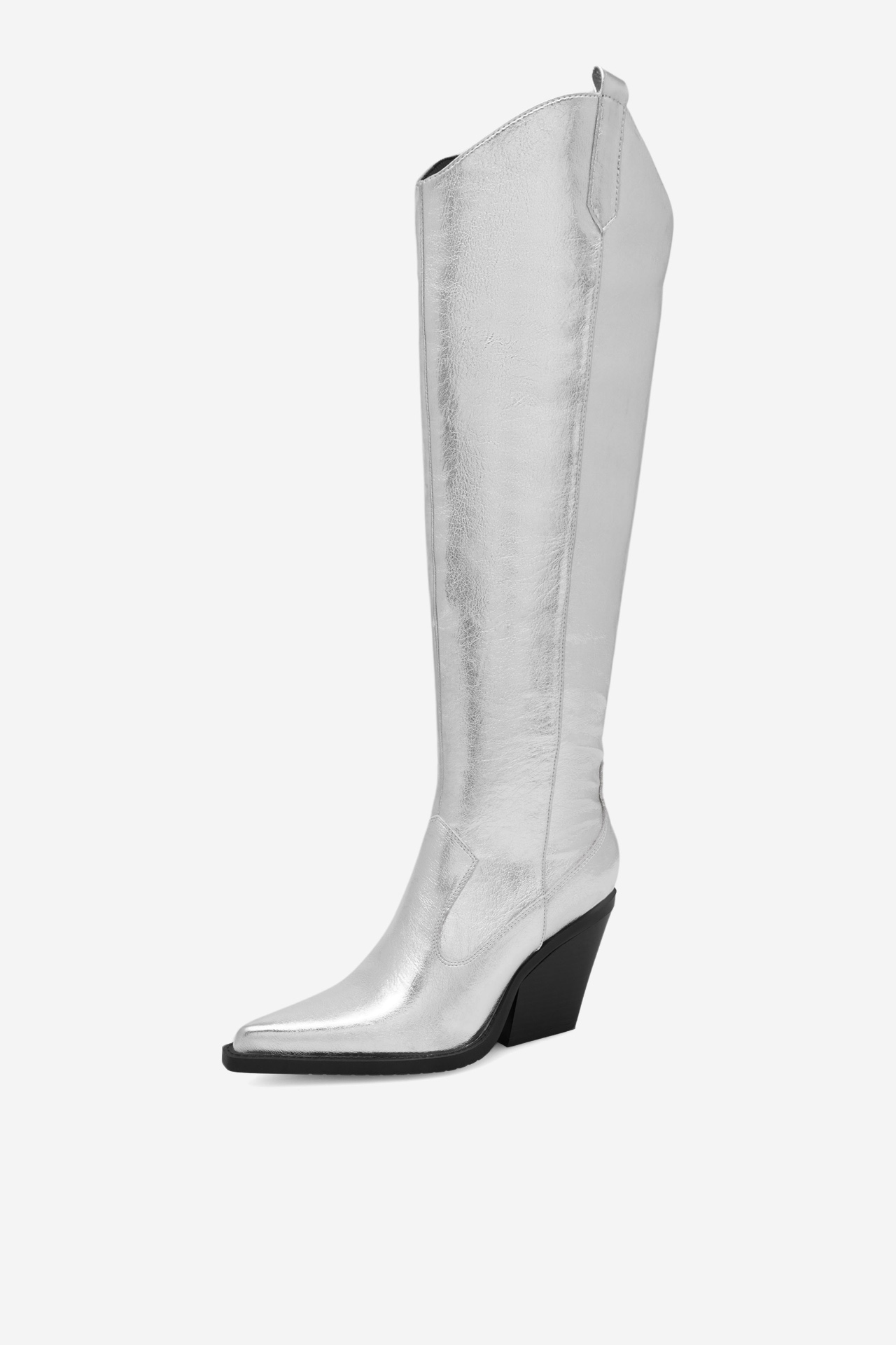 Kavbojski škornji Srebrna