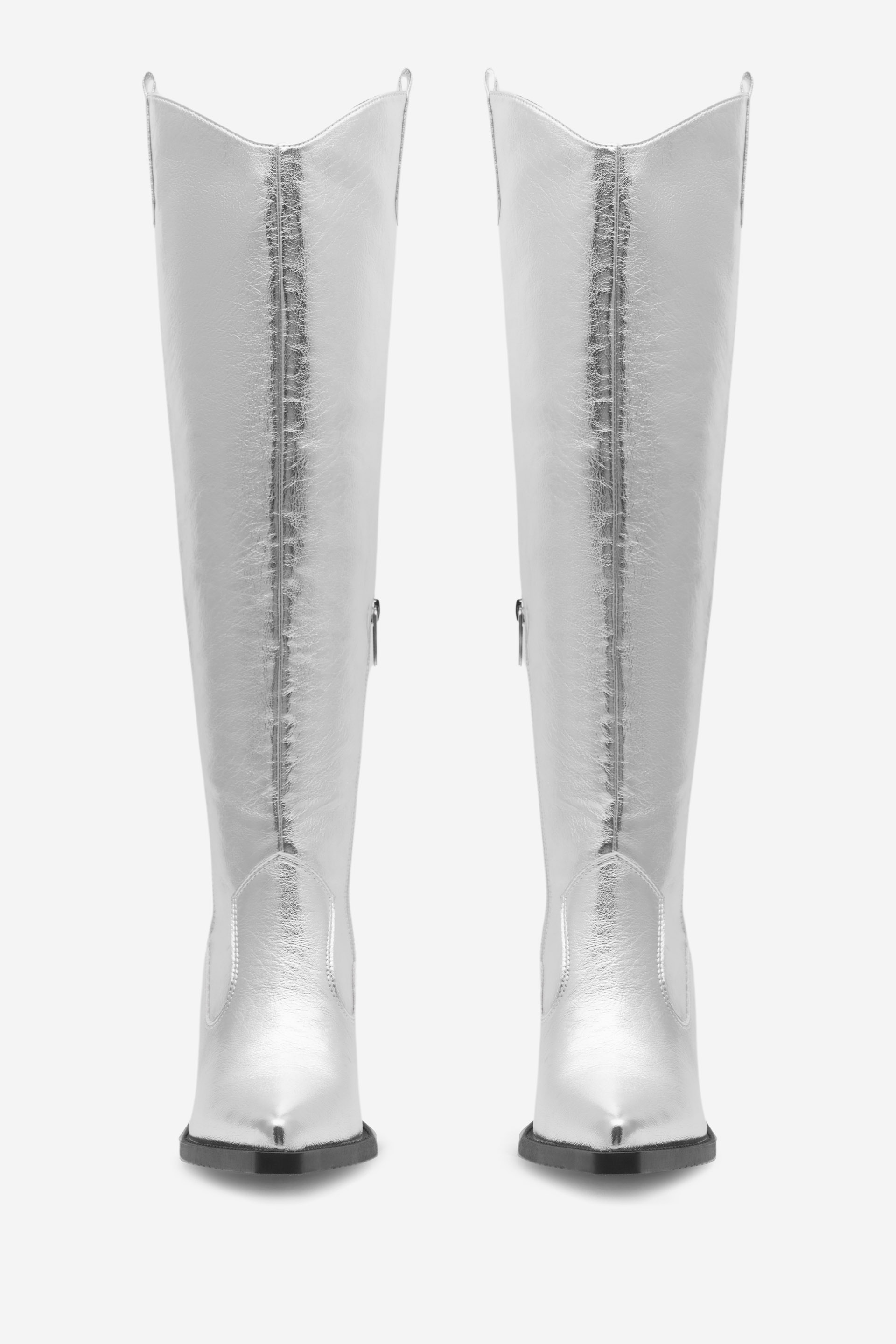 Kavbojski škornji Srebrna