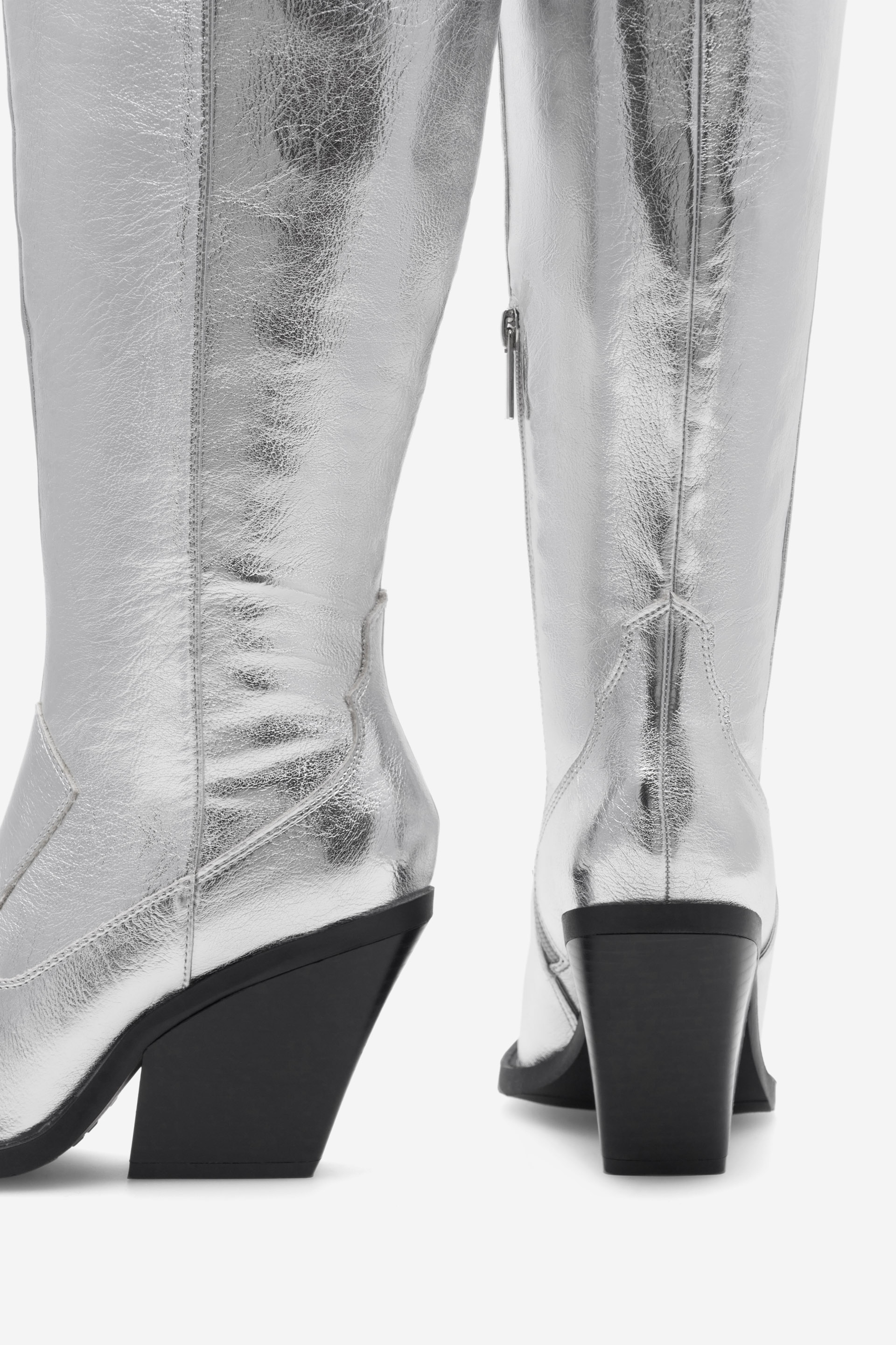 Kavbojski škornji Srebrna