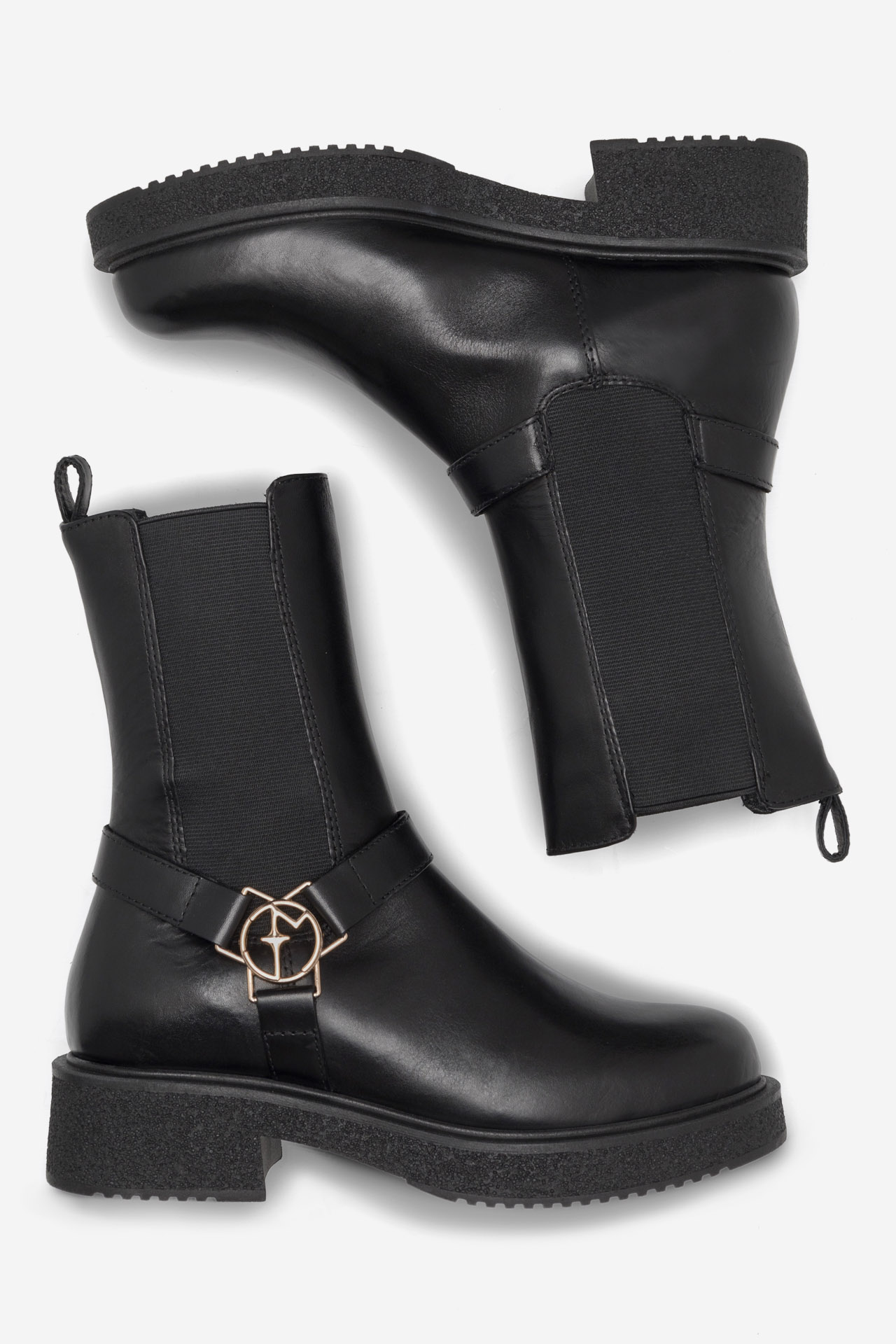 Členková obuv Čierna