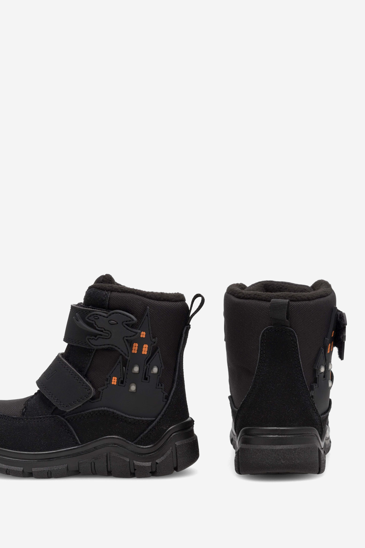 Gležnjarji z vezalkami Črna