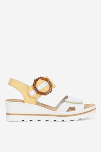 Sandali Rieker 67476-69 Bela