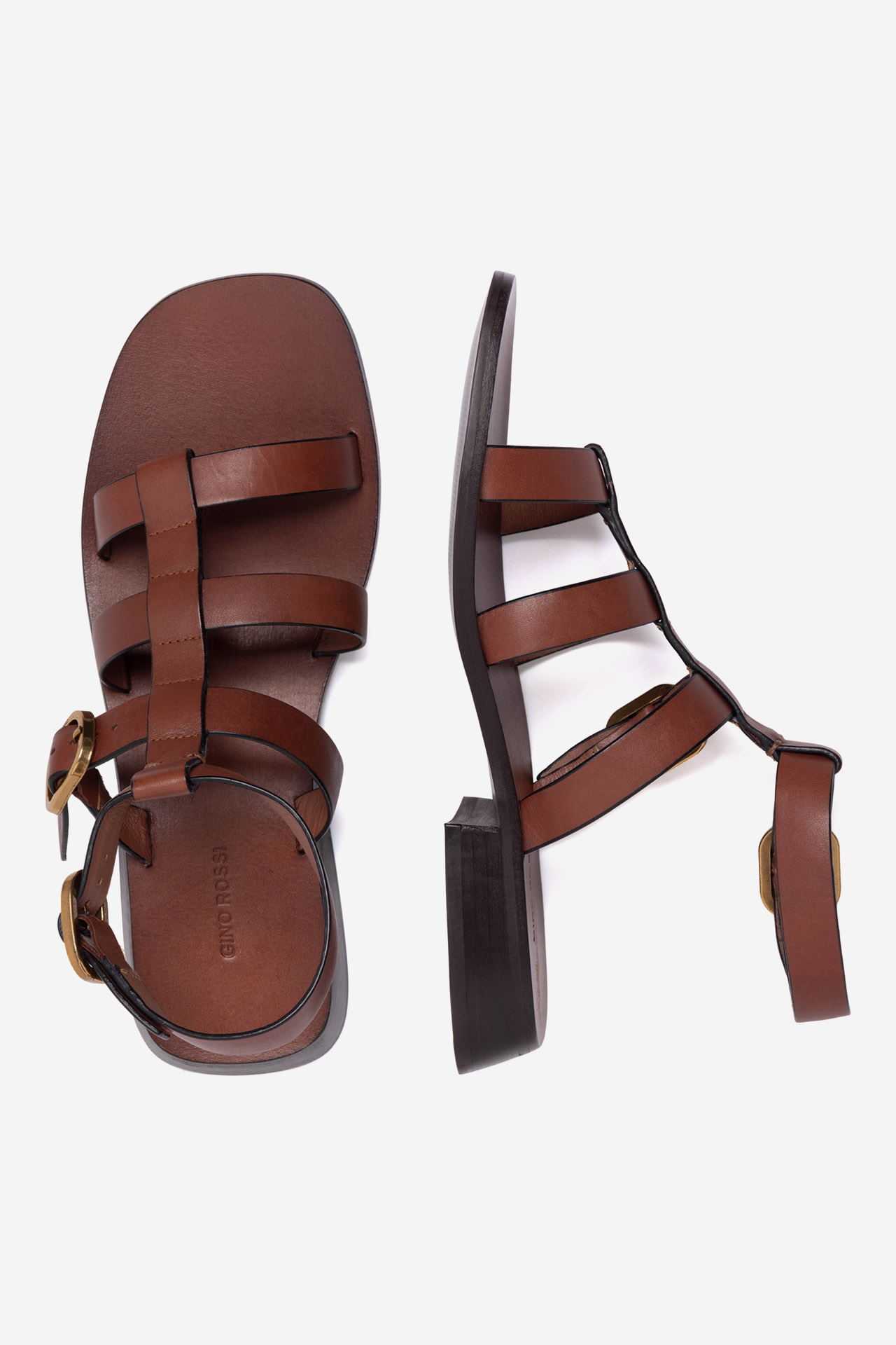 Sandále Svetlo hnedá