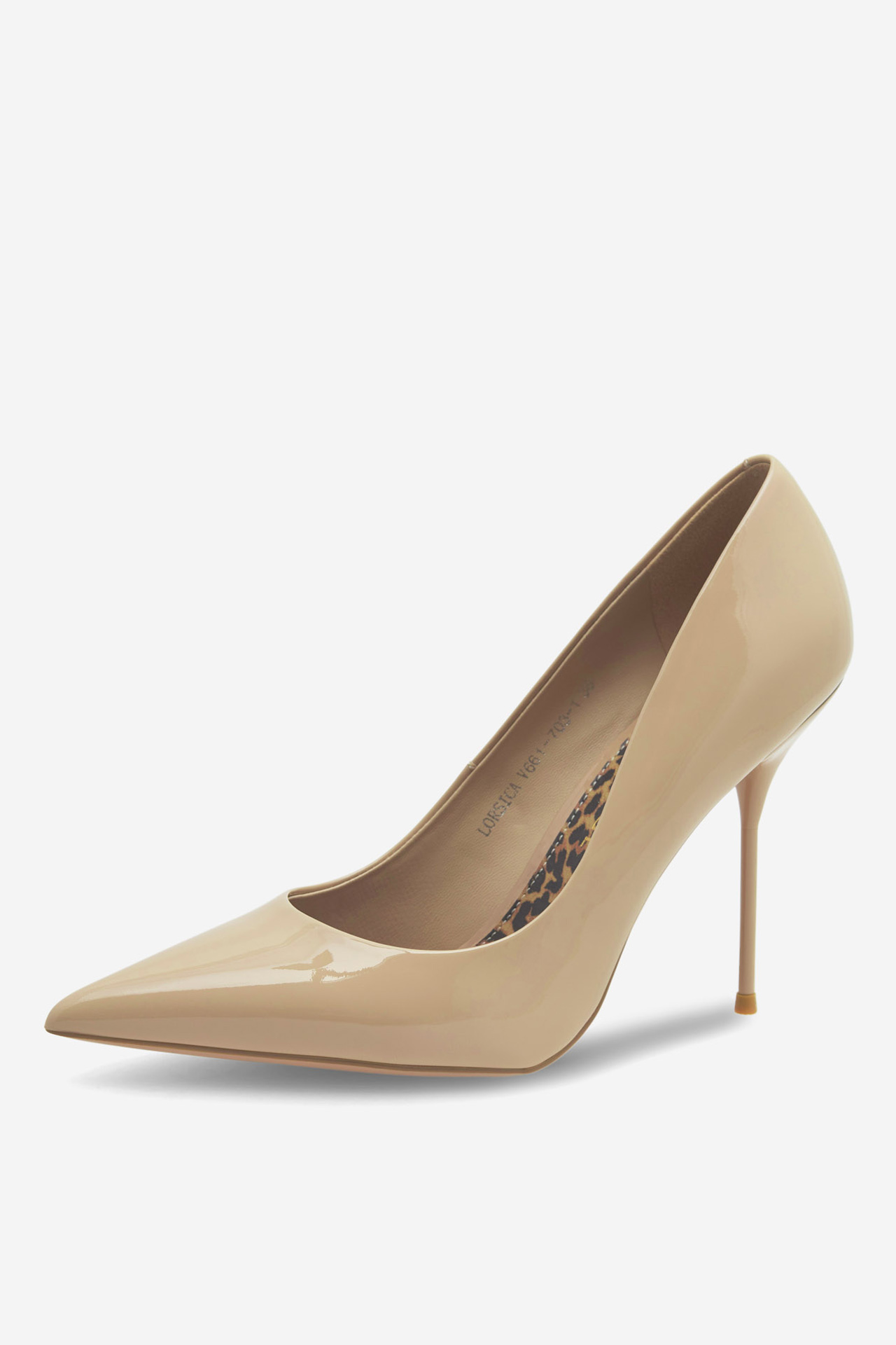 Čevlji z visoko peto Bež