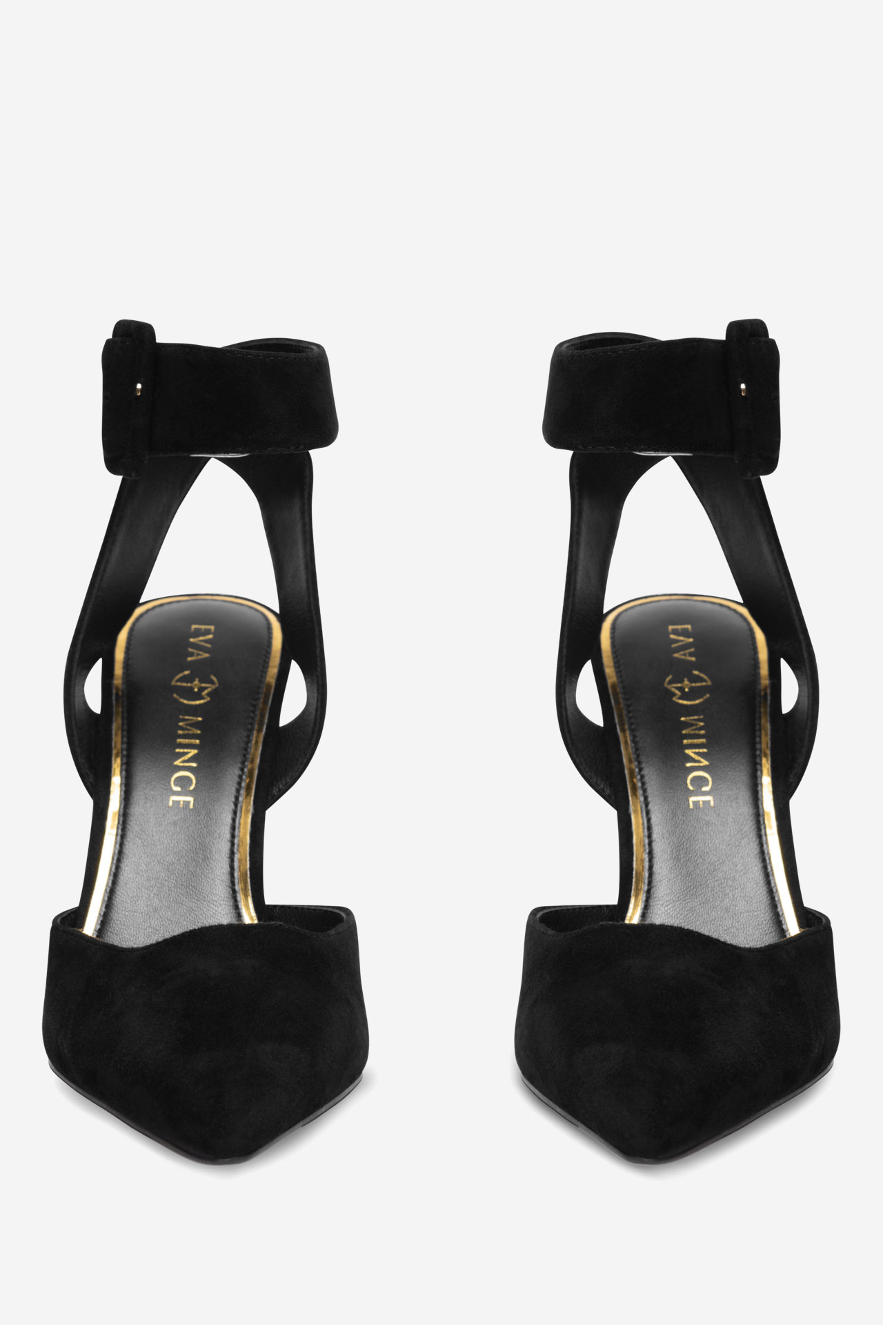 Čevlji z visoko peto Črna