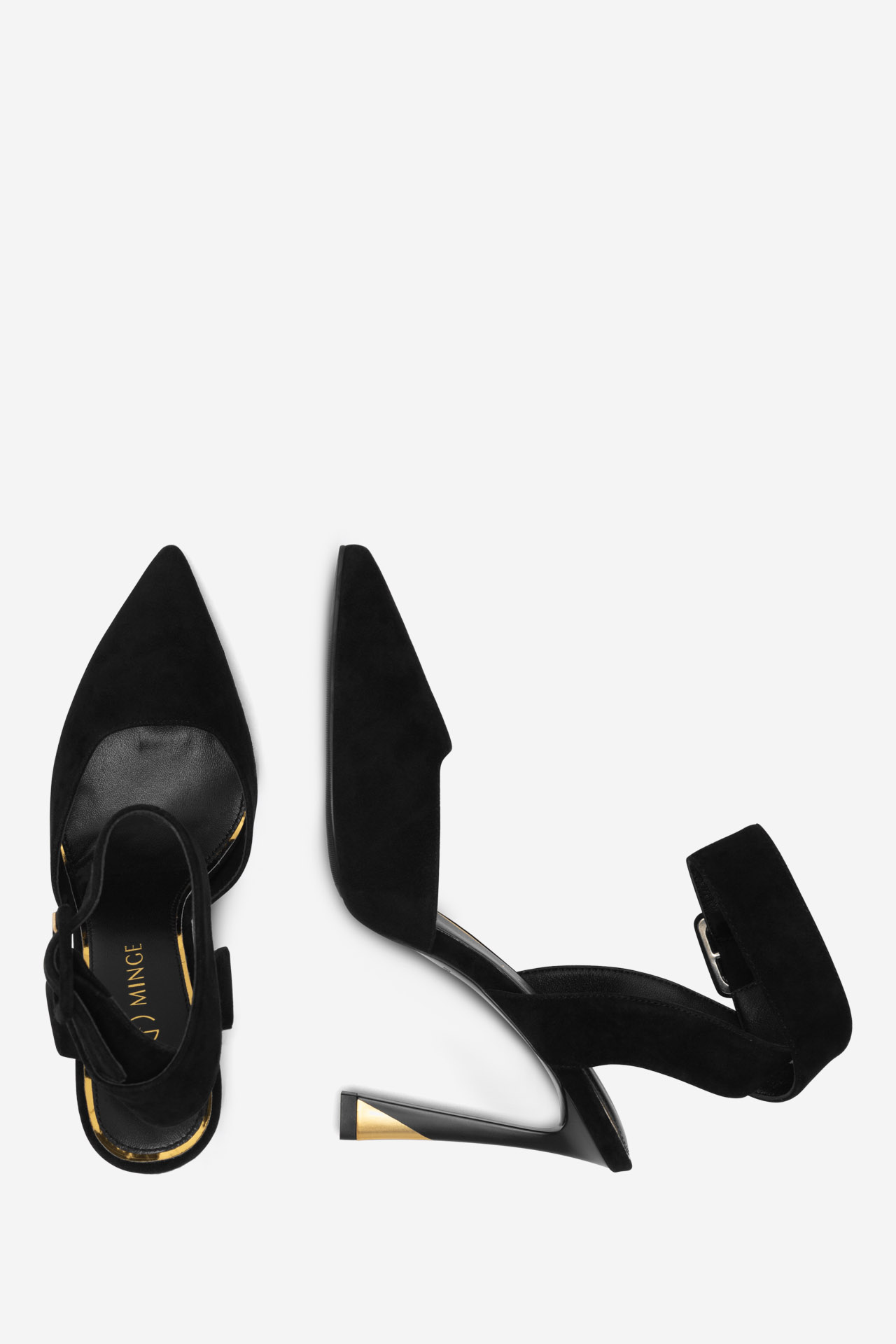 Čevlji z visoko peto Črna