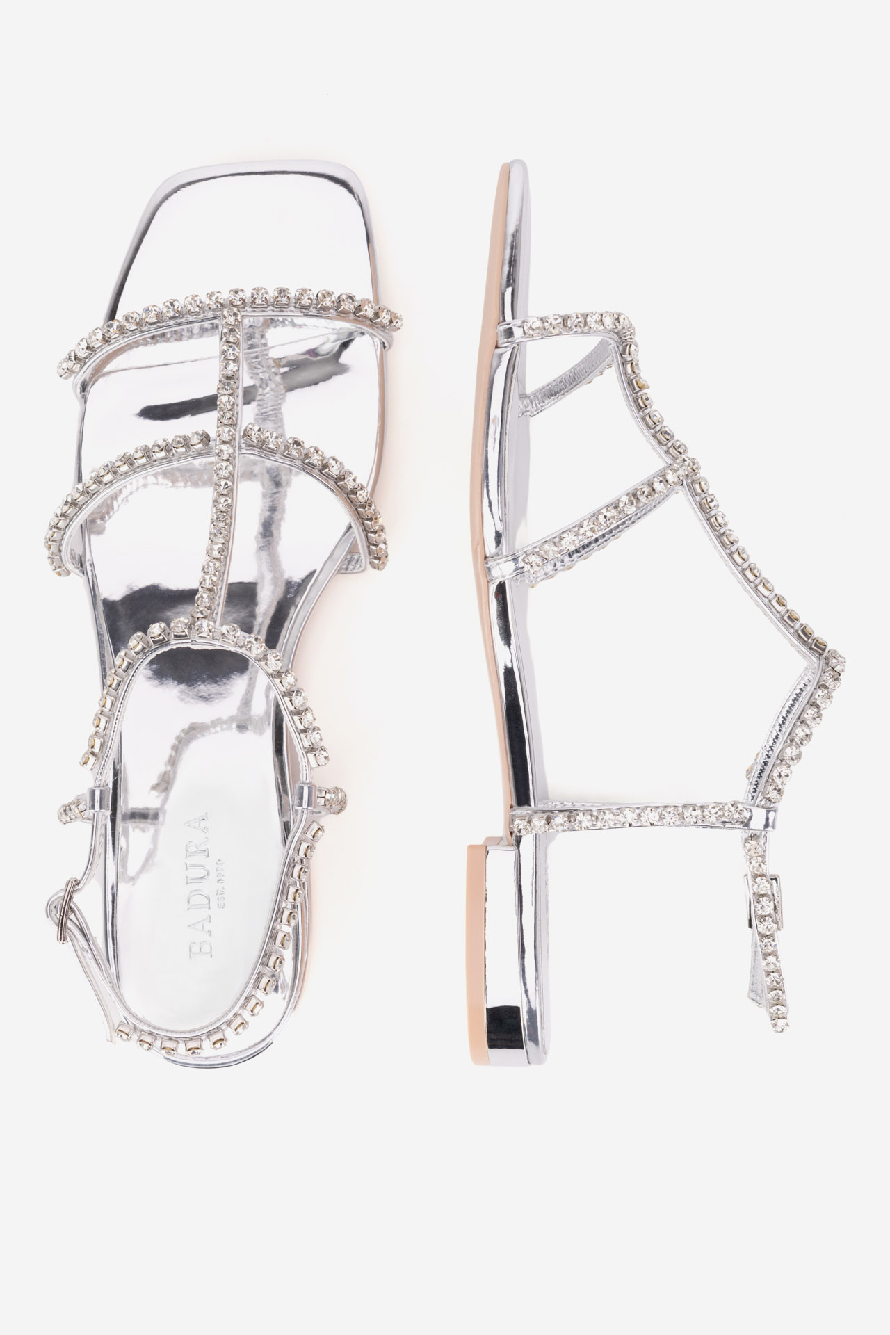 Sandály STŘÍBRNÁ