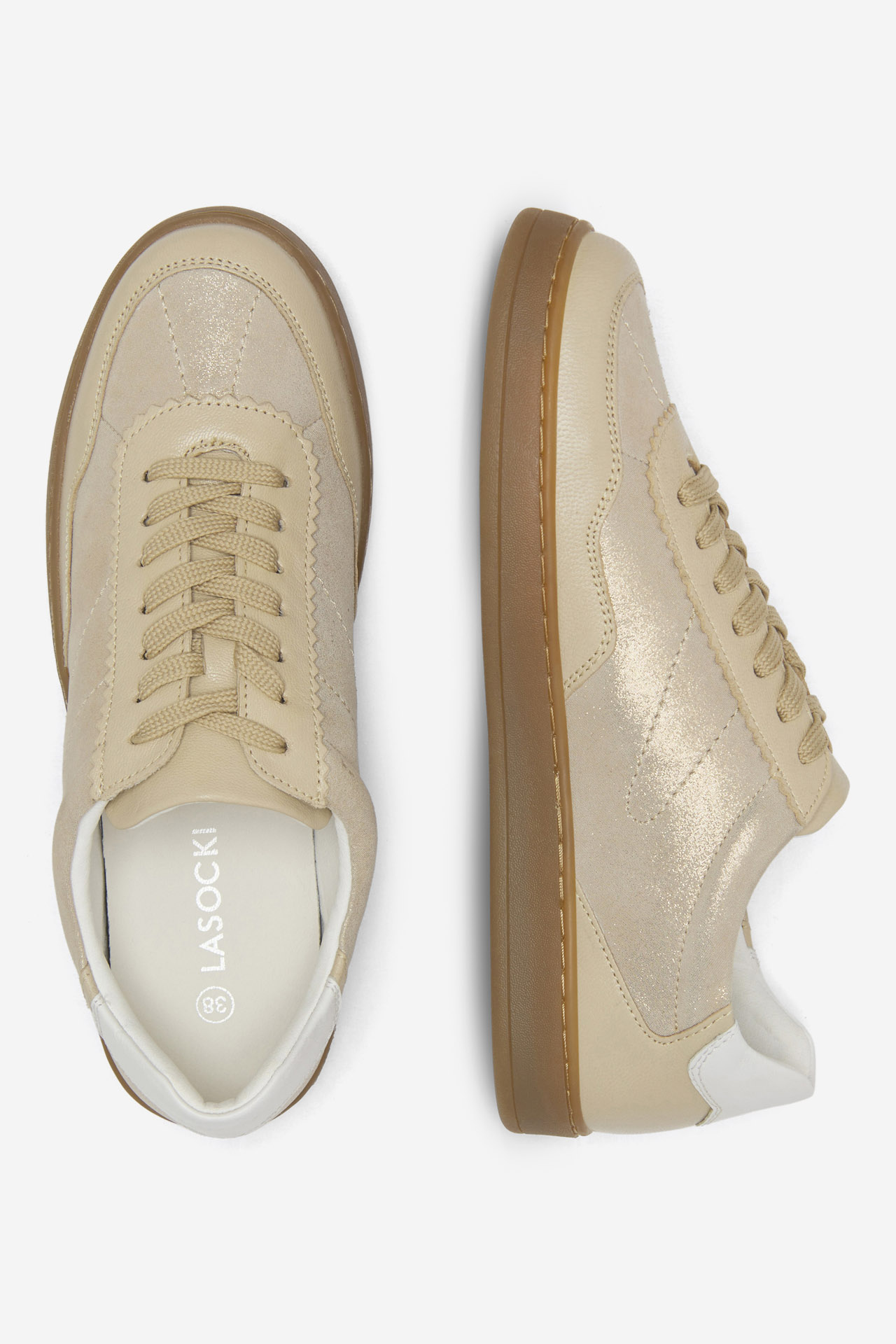 Sneakersy Svetlo béžová