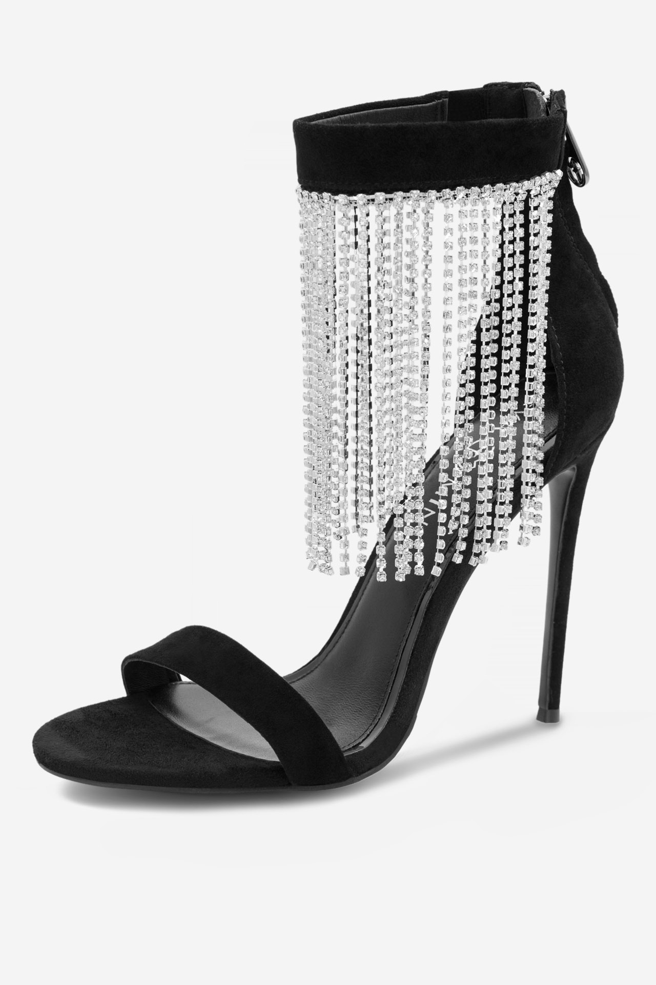 Sandály EVA MINGE VALENTINE-2360-106 ČERNÁ