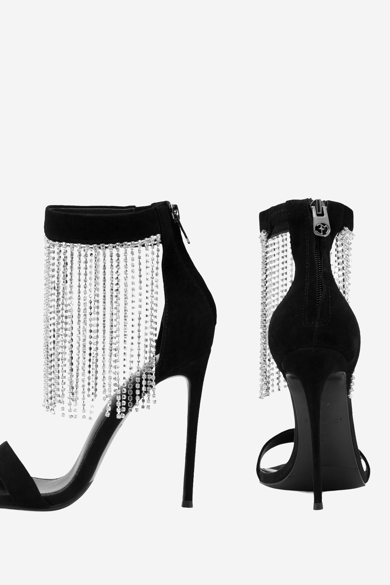 Sandály EVA MINGE VALENTINE-2360-106 ČERNÁ