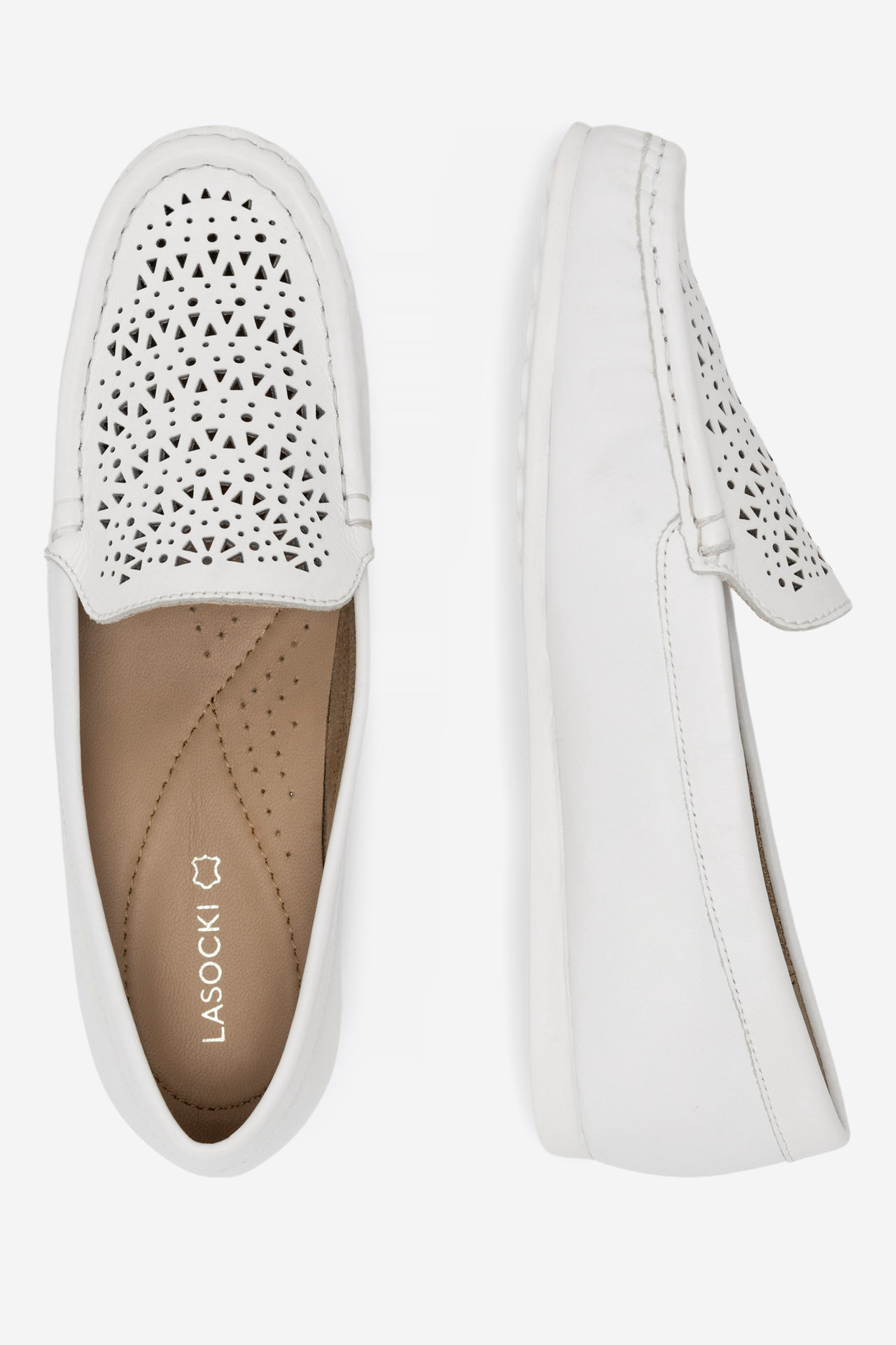 Pantofi închiși ALB