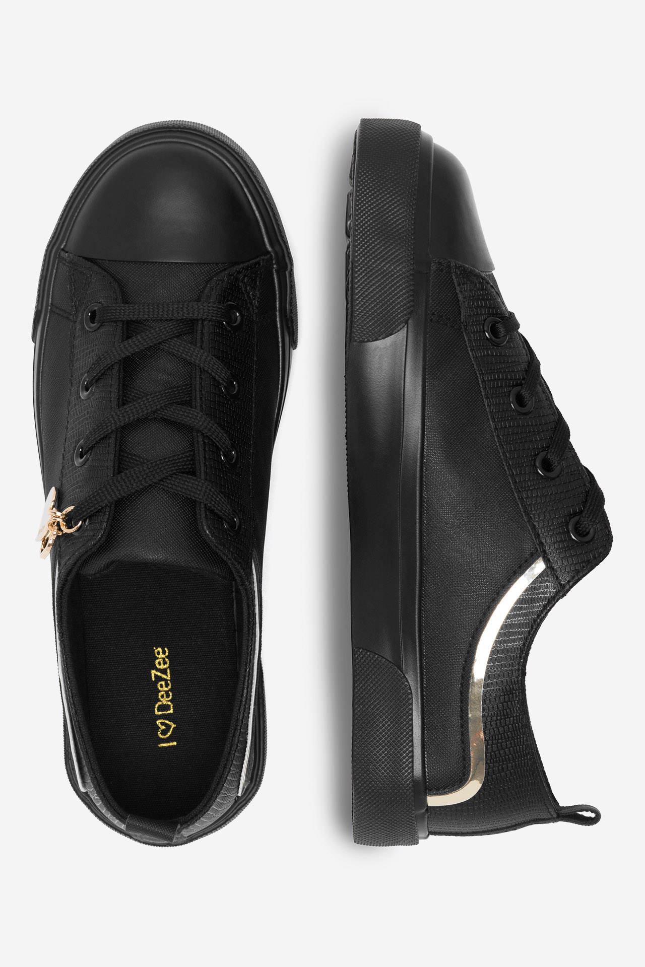 Platnene superge Črna