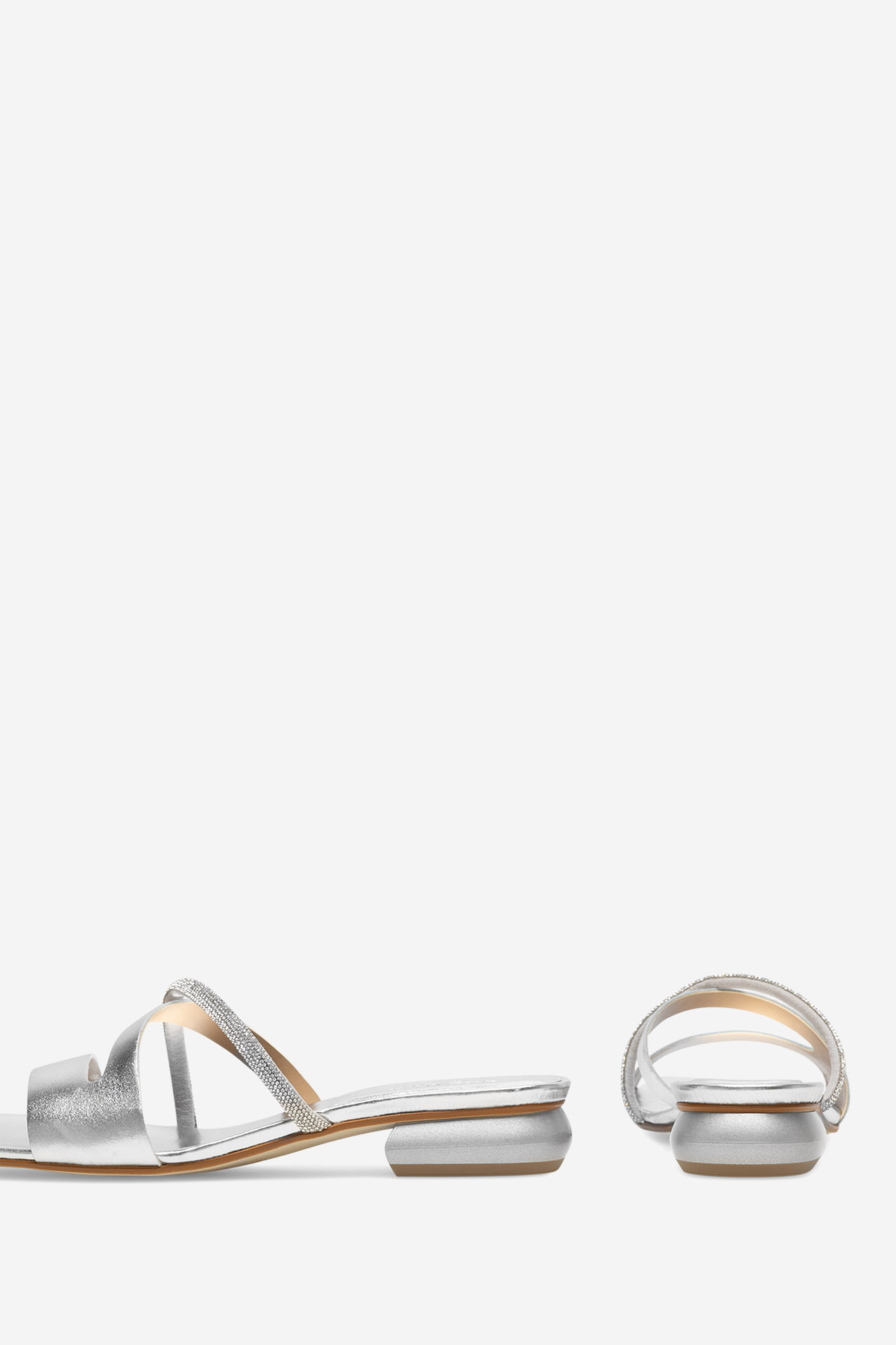 Pantofle STŘÍBRNÁ