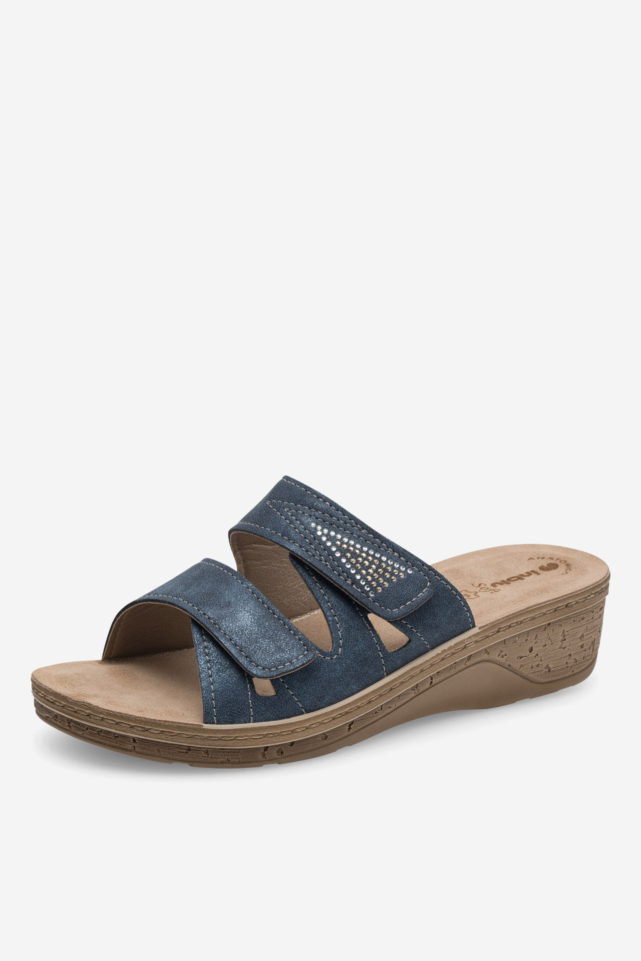 Pantofle TMAVĚ MODRÁ