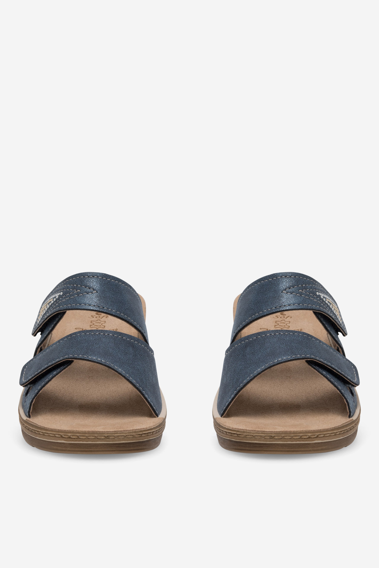 Pantofle TMAVĚ MODRÁ