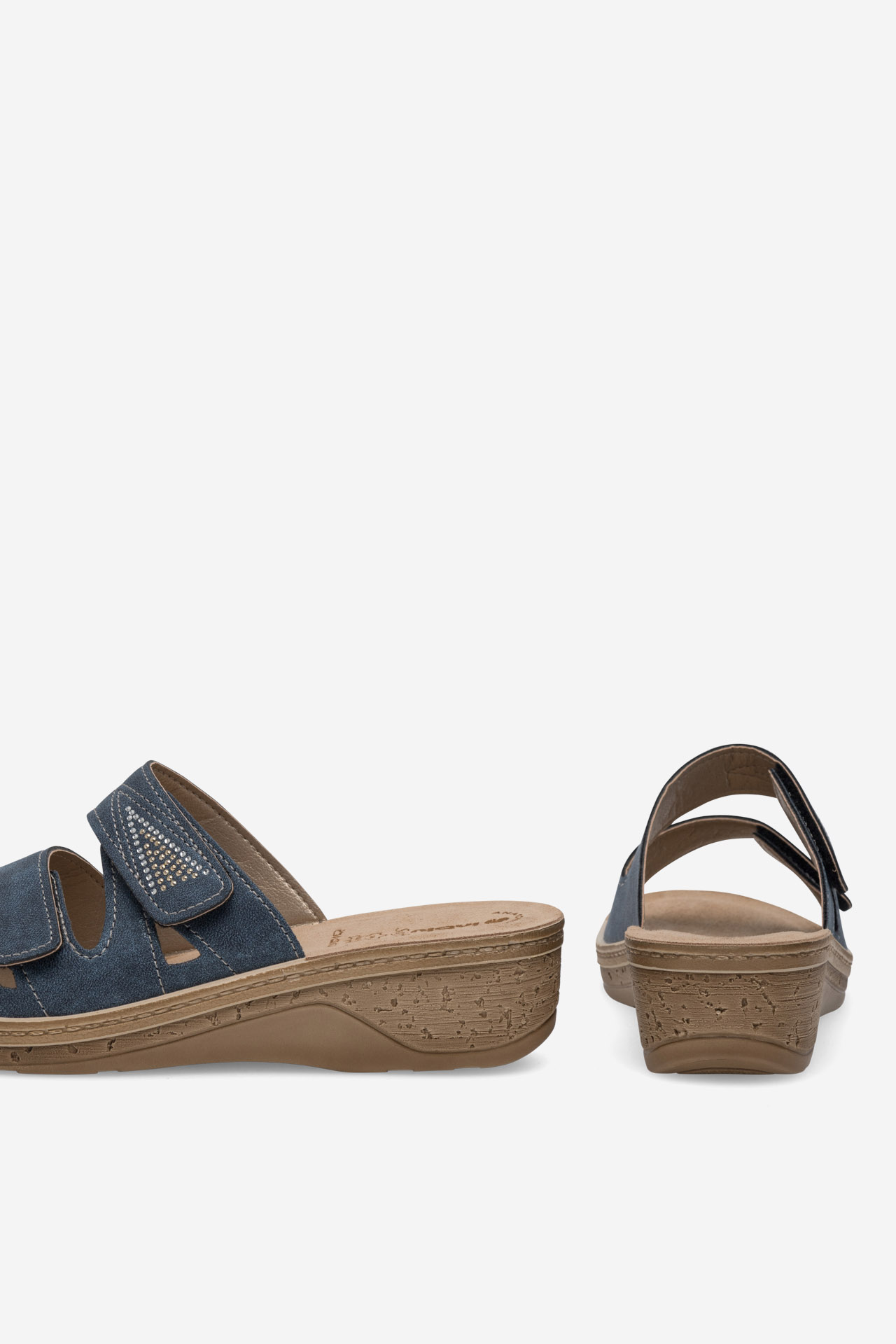 Pantofle TMAVĚ MODRÁ