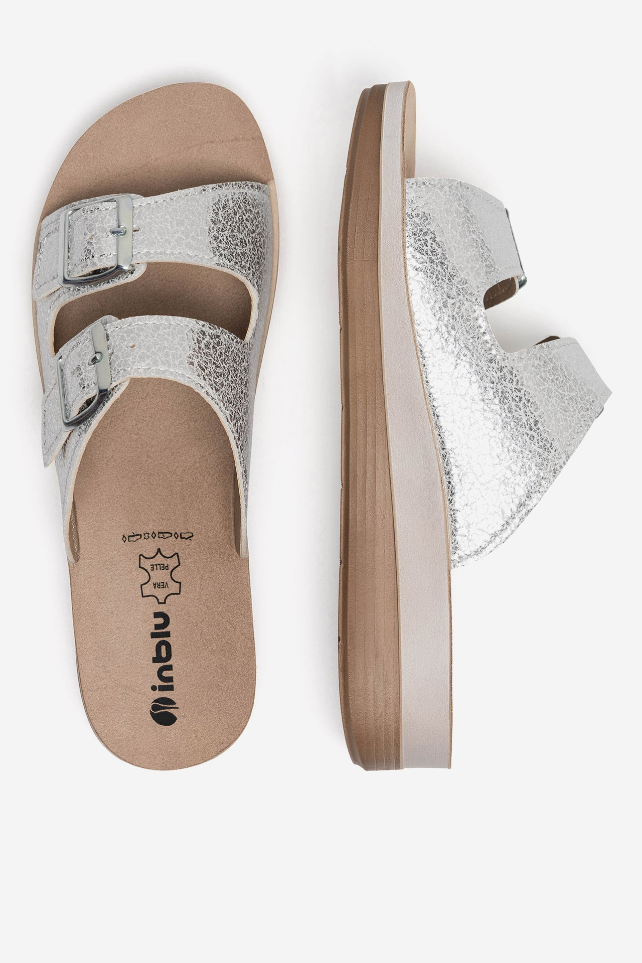 Pantofle STŘÍBRNÁ