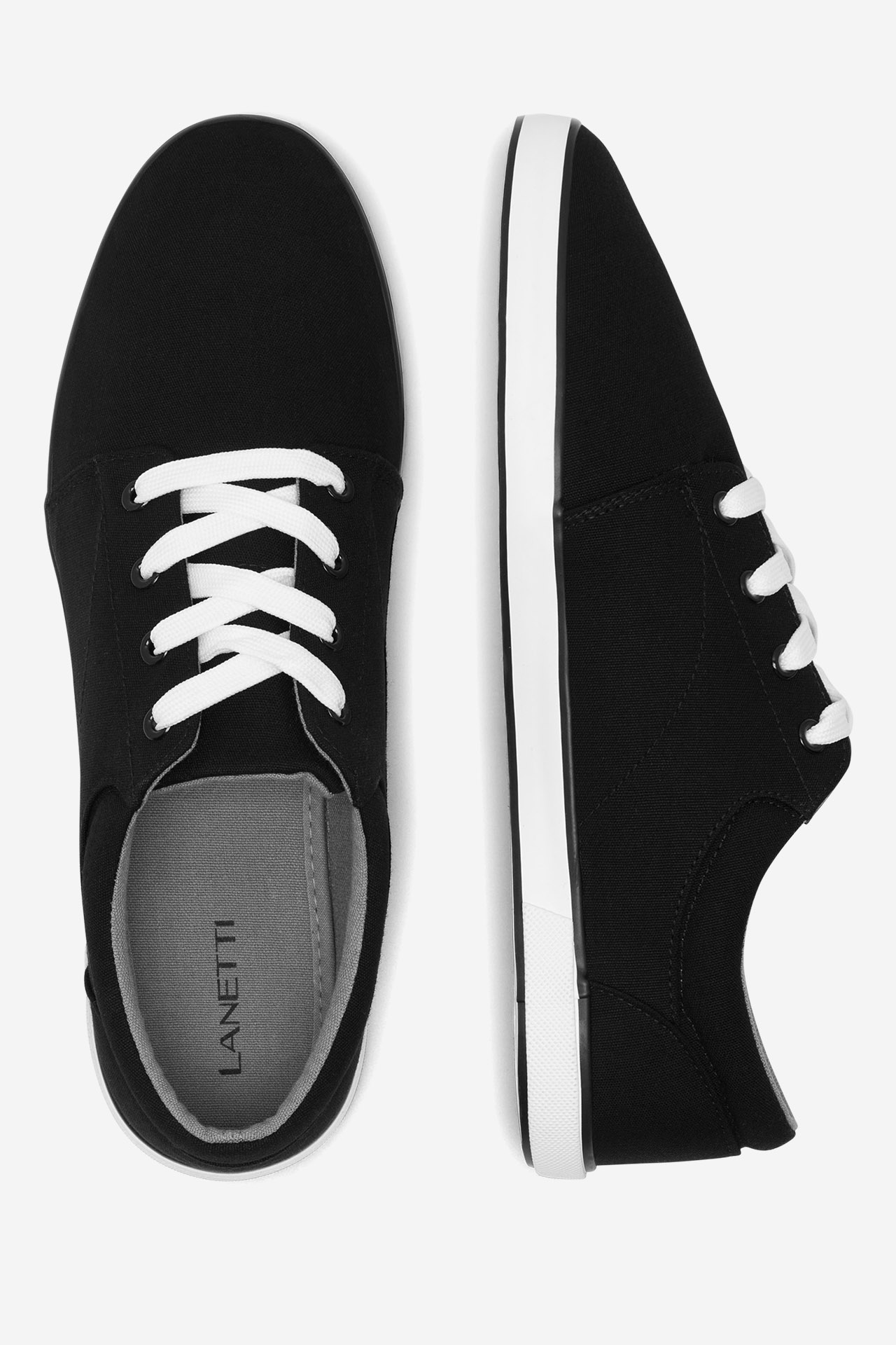 Platnene superge Črna