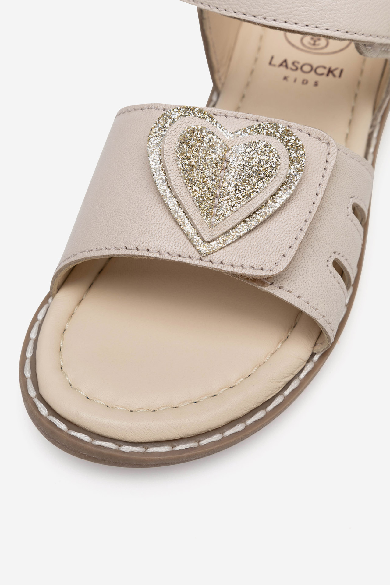 Sandále Krémová