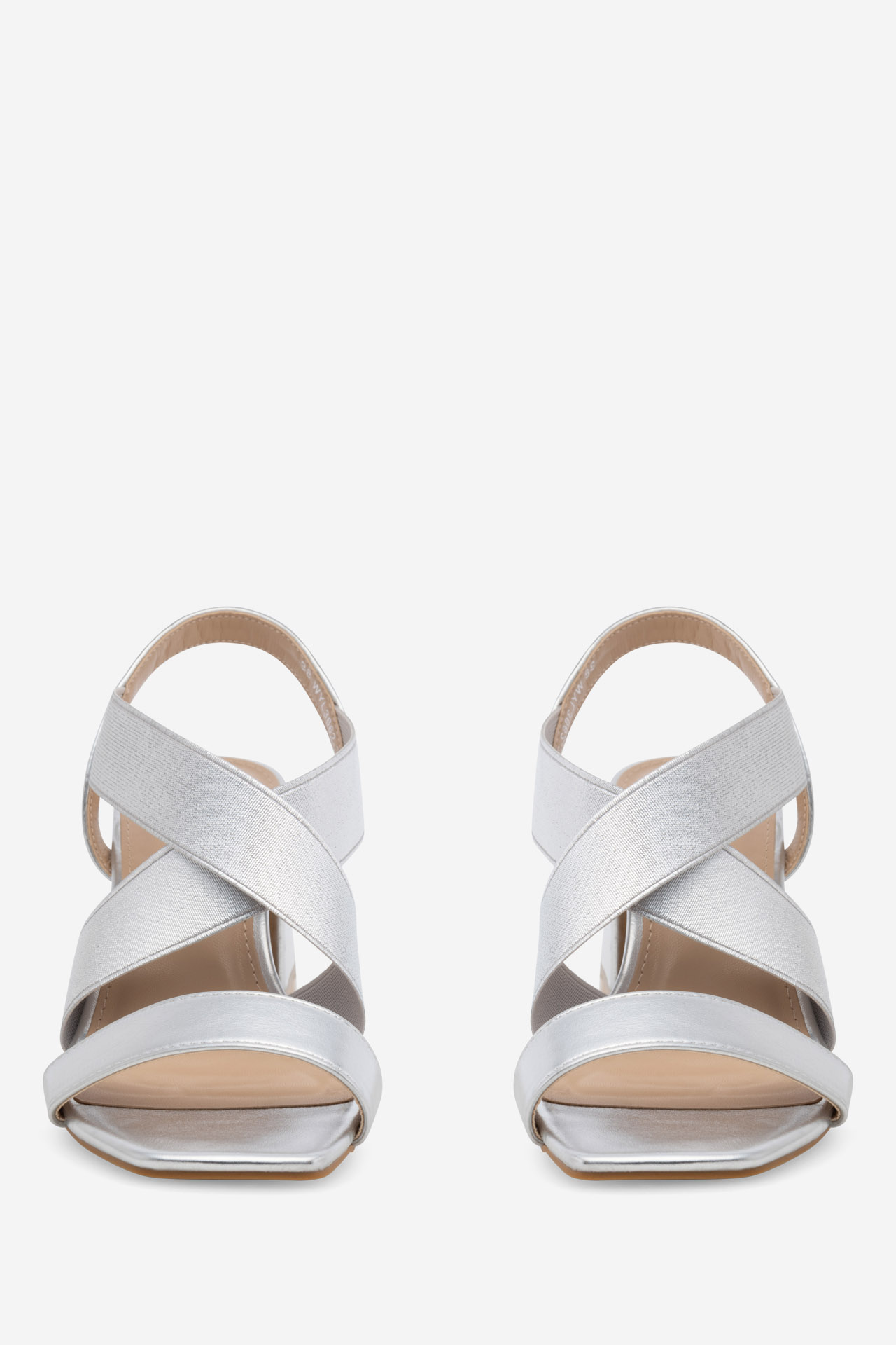 Sandále Strieborná
