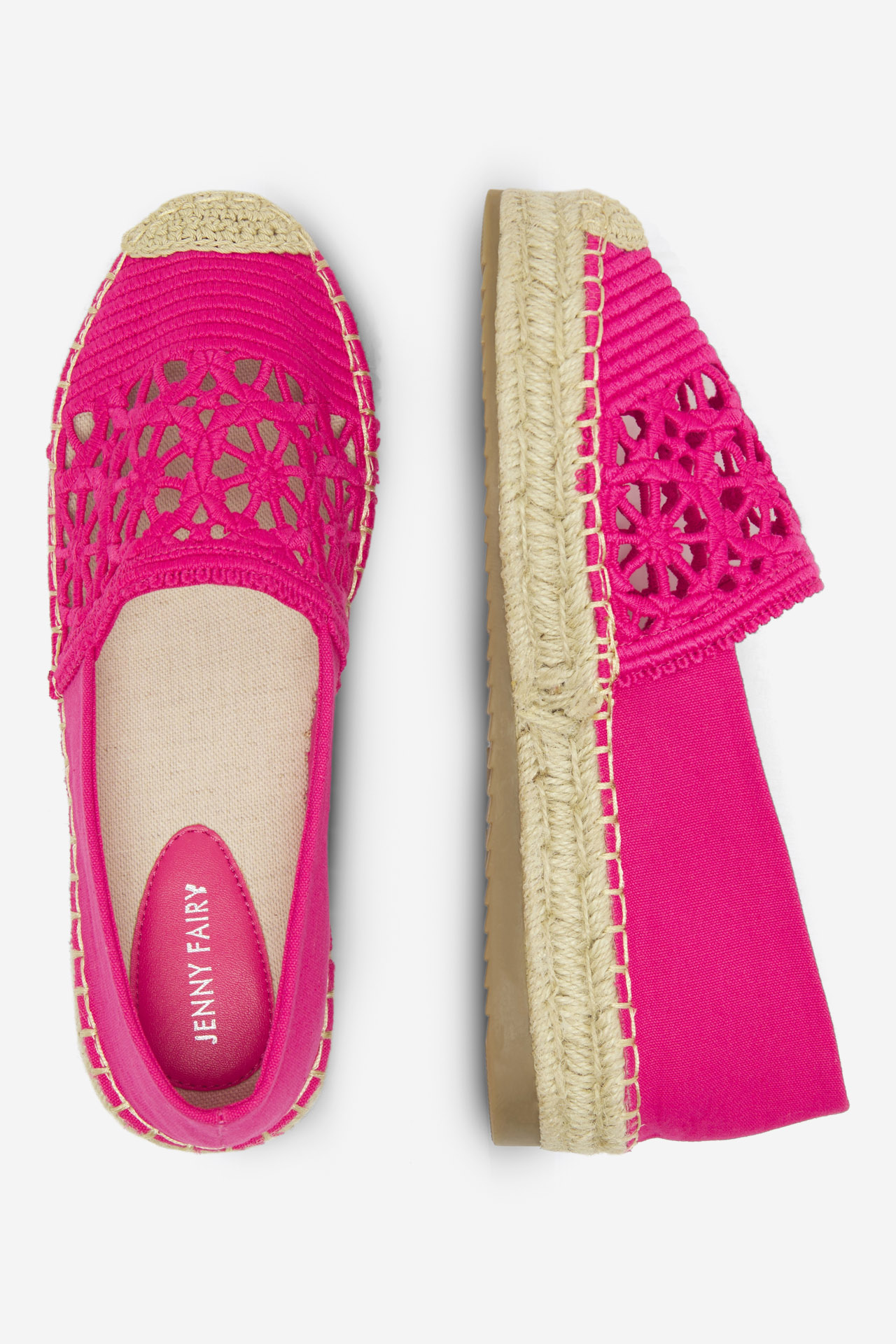 Espadrilky TMAVĚ RŮŽOVÁ