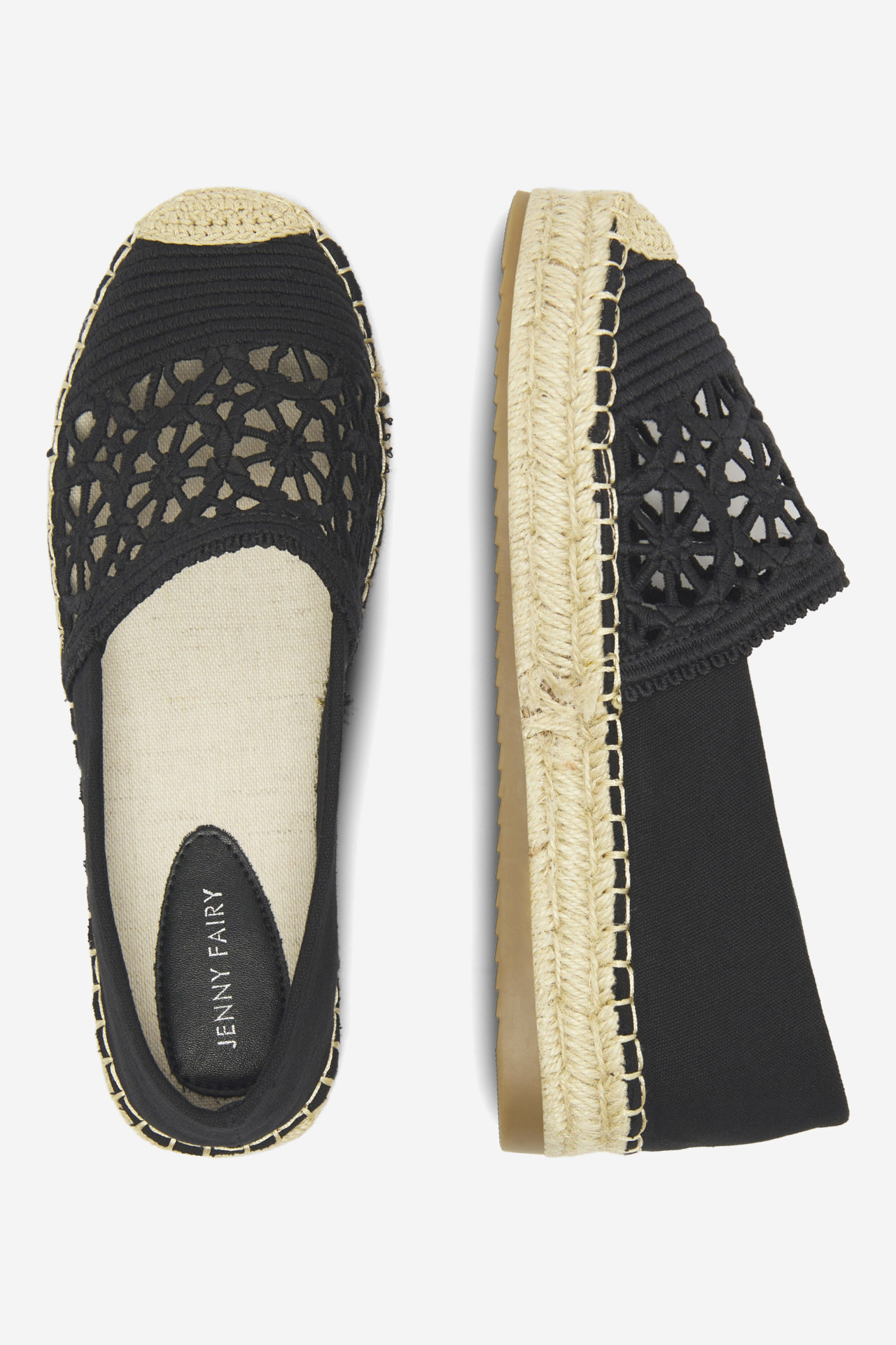 Espadrilky ČERNÁ