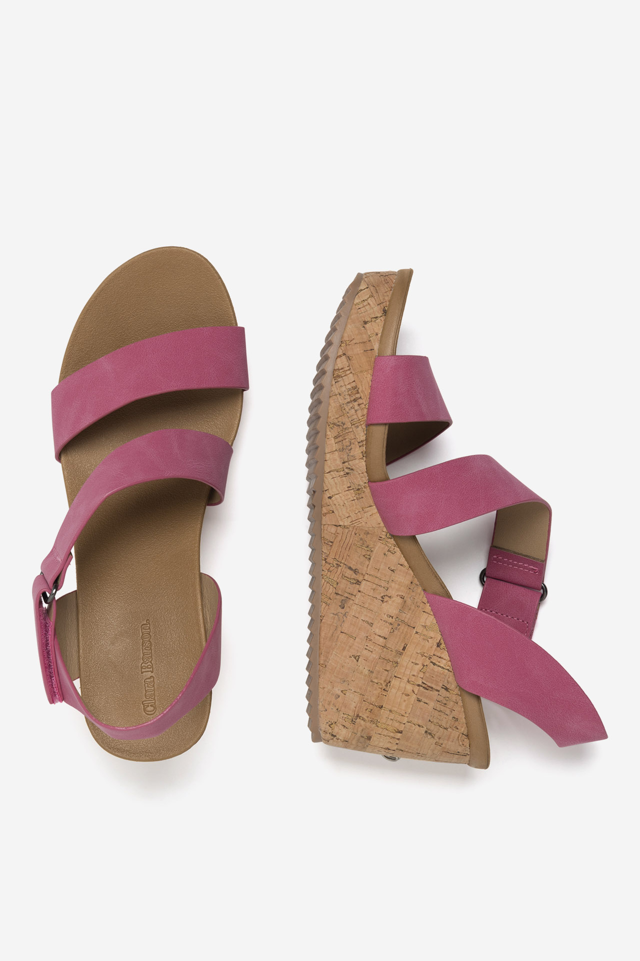 Sandály TMAVĚ RŮŽOVÁ