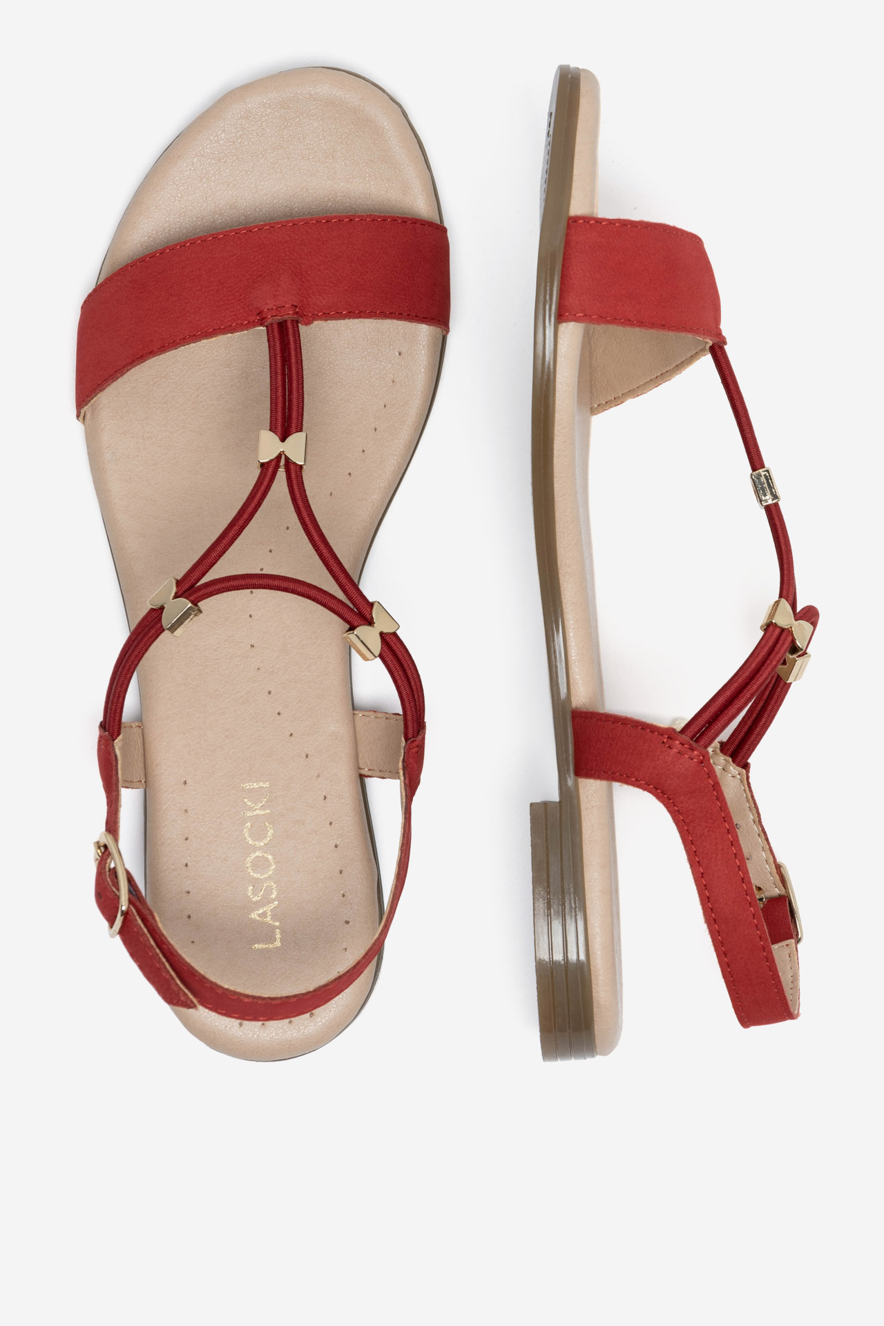 Sandály ČERVENÁ