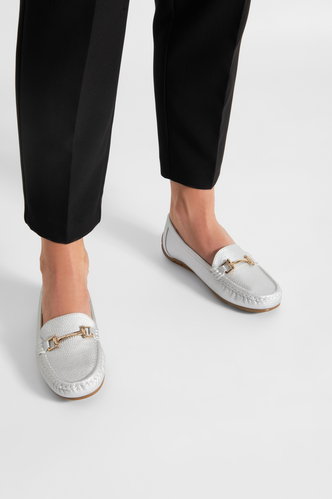 Mokasíny STŘÍBRNÁ