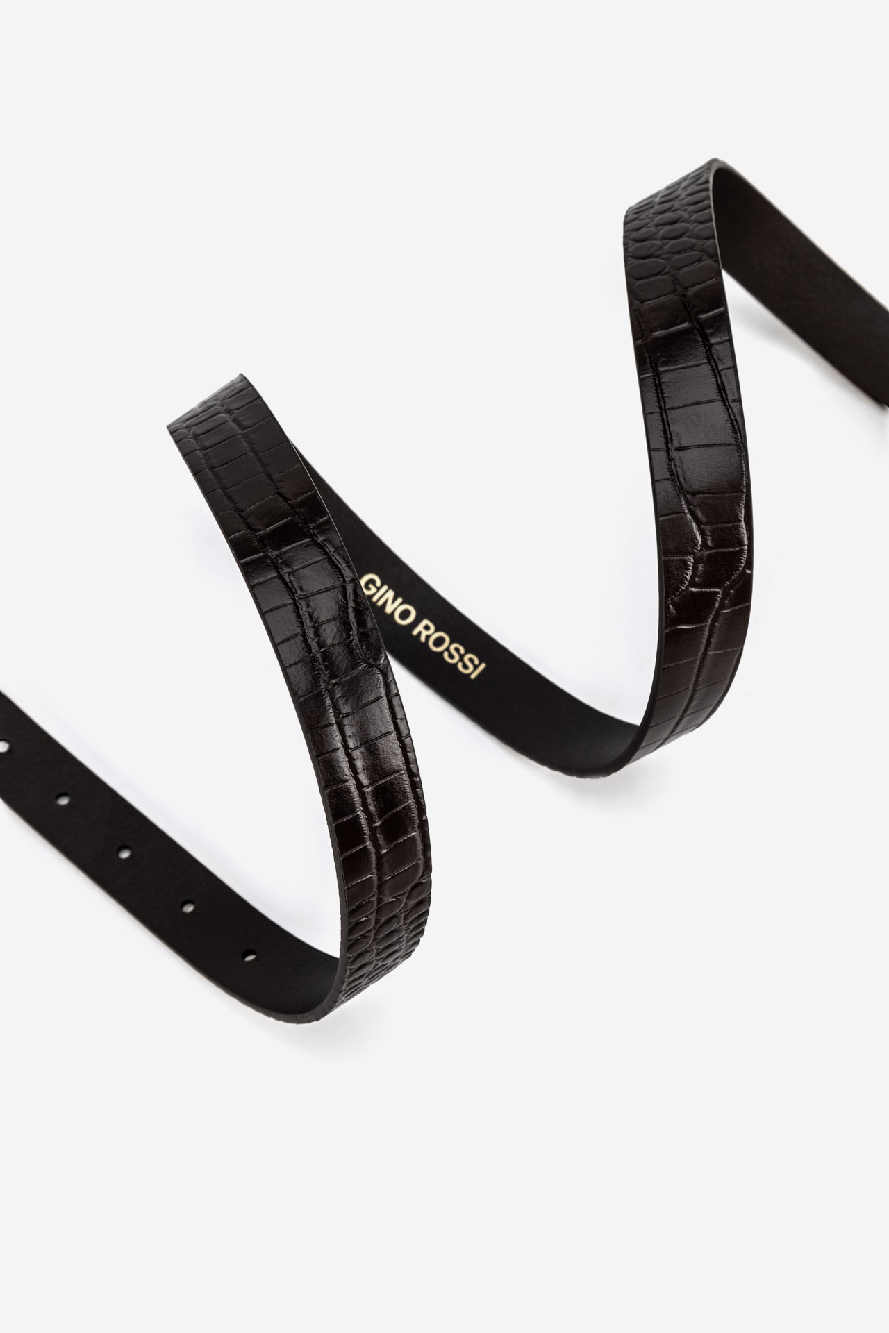 Dámský pásek TMAVĚ HNĚDÁ