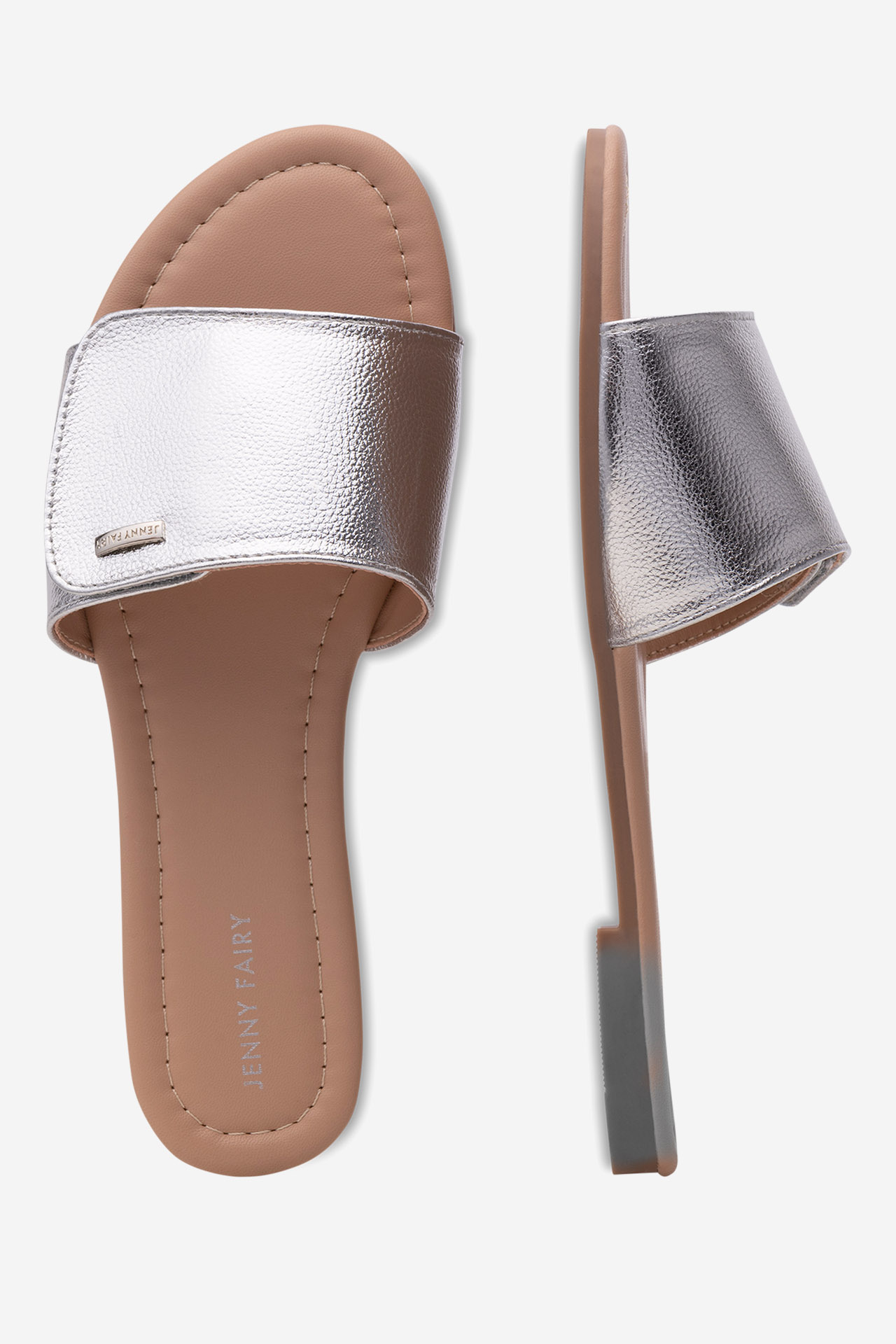 Pantofle STŘÍBRNÁ