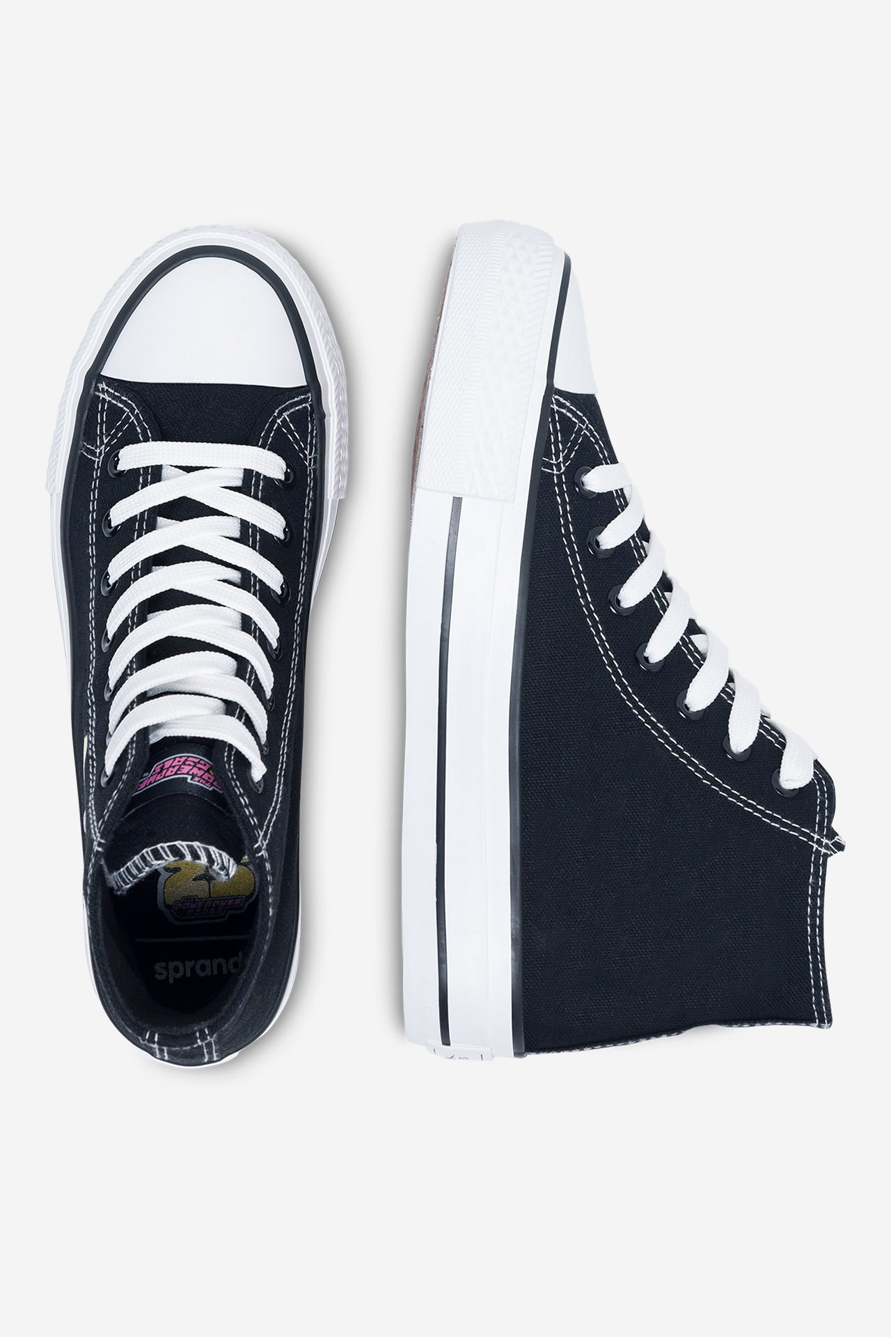 Platnene superge Črna