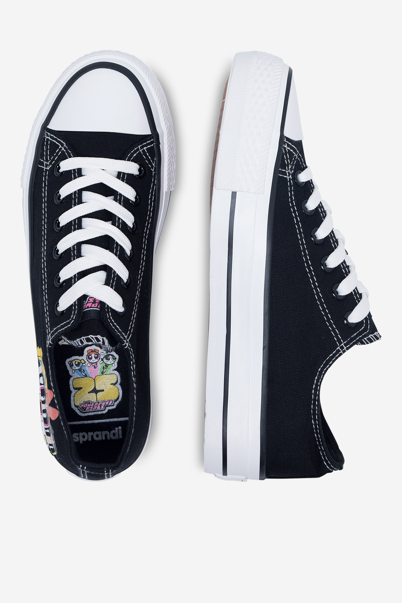 Platnene superge Črna