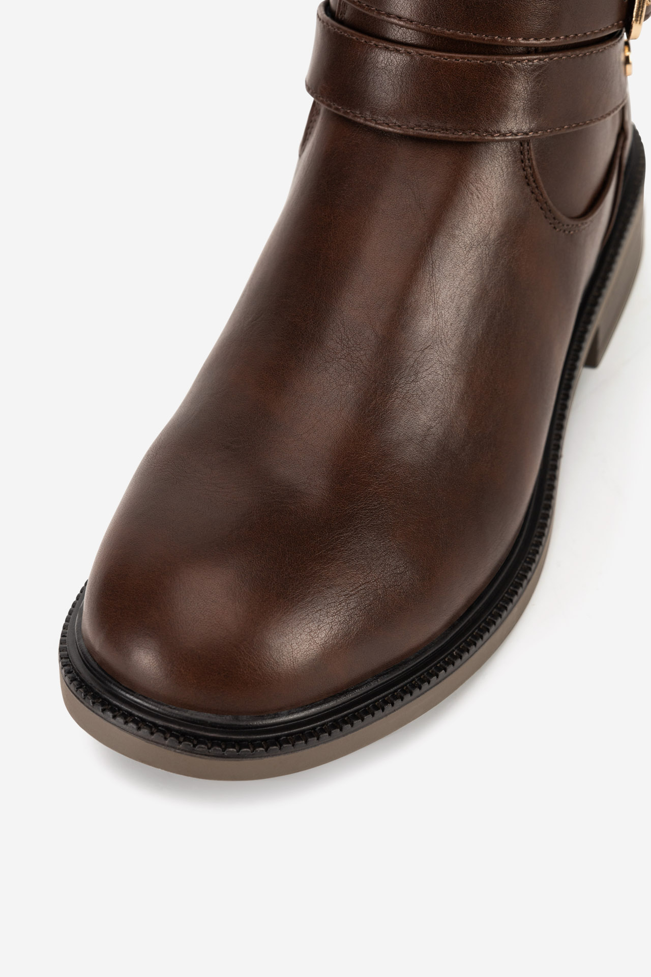 Čižmy Tmavo hnedá