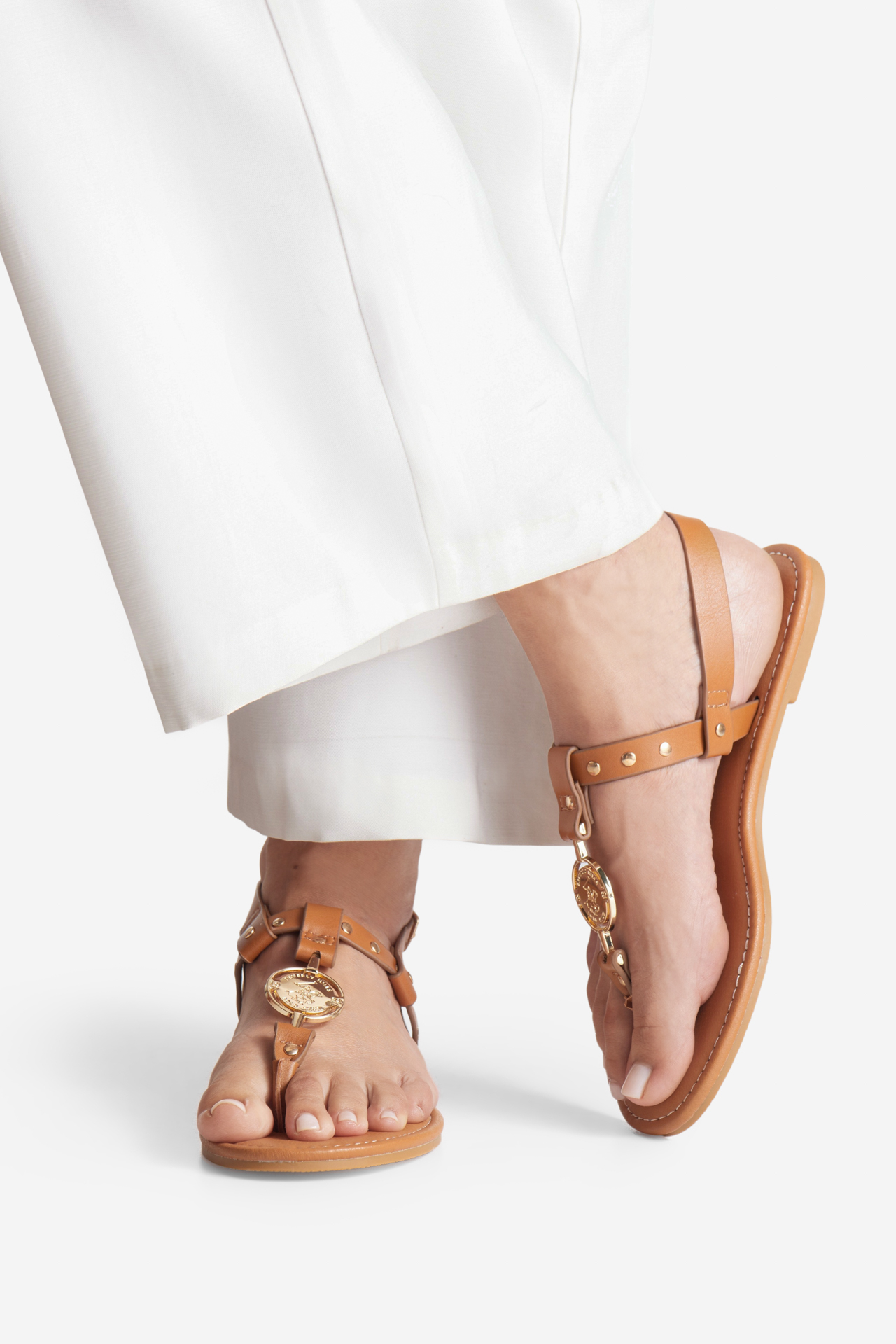 Sandále Svetlo hnedá