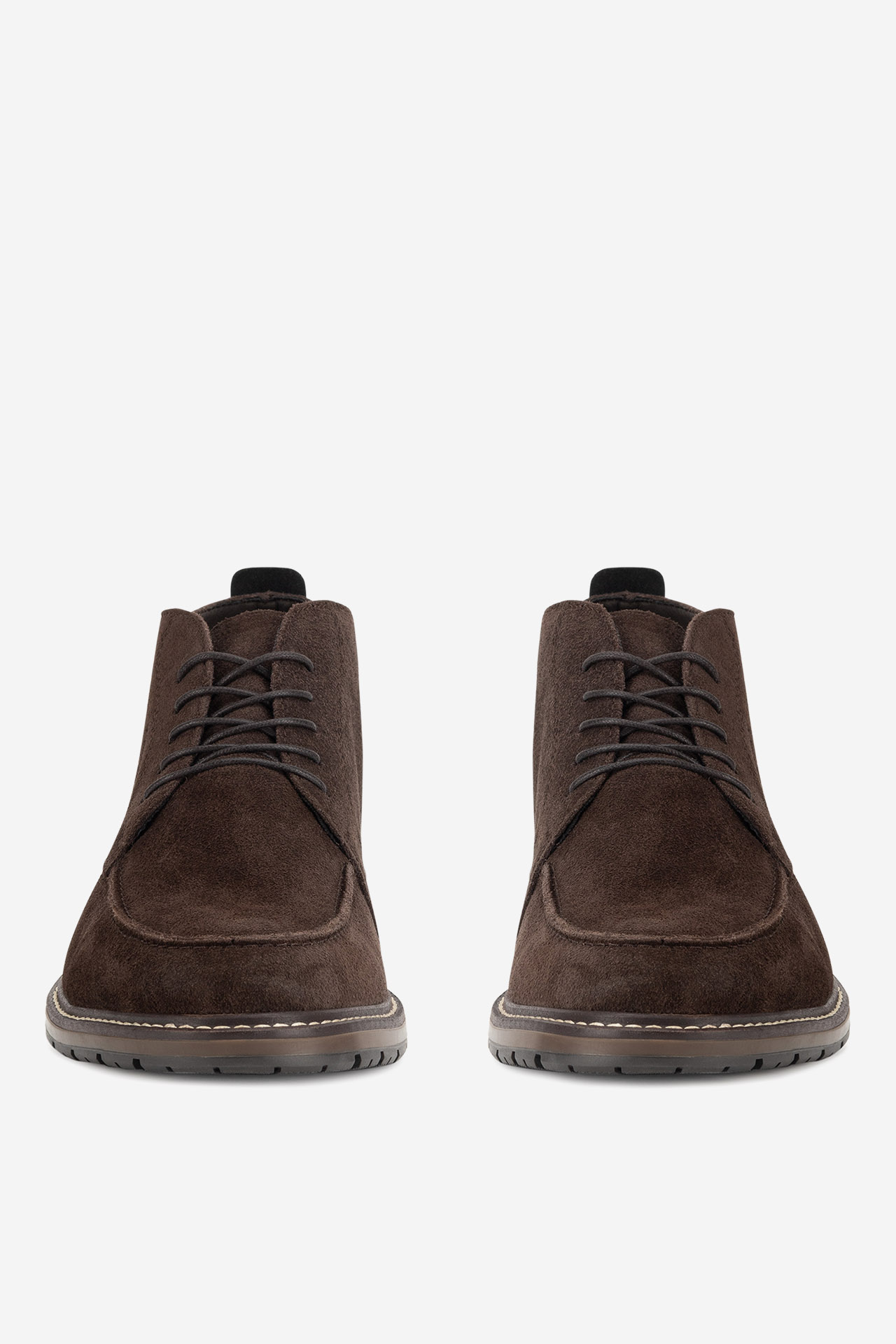 Šněrovací vyšší obuv HNĚDÁ