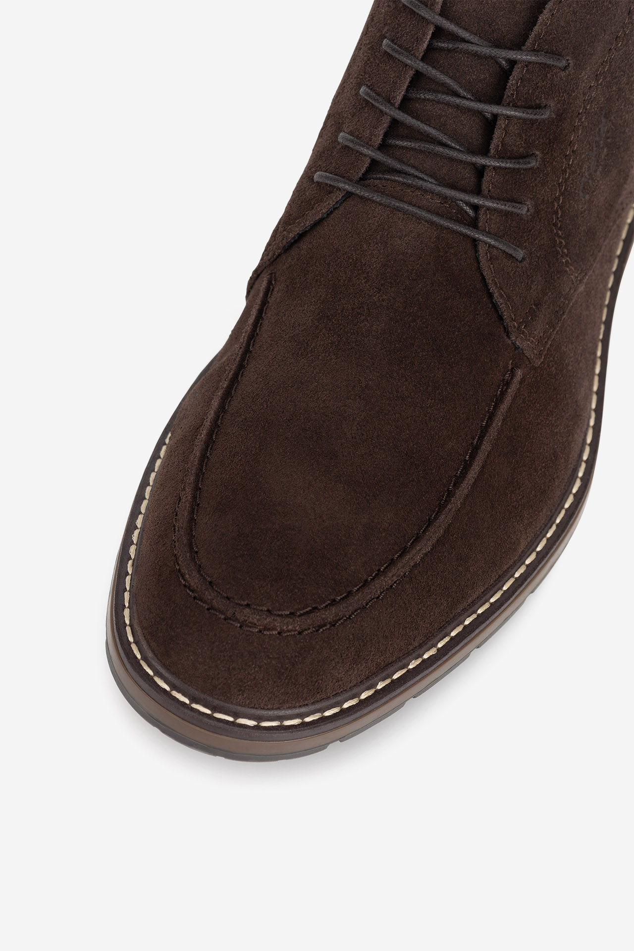 Šněrovací vyšší obuv HNĚDÁ