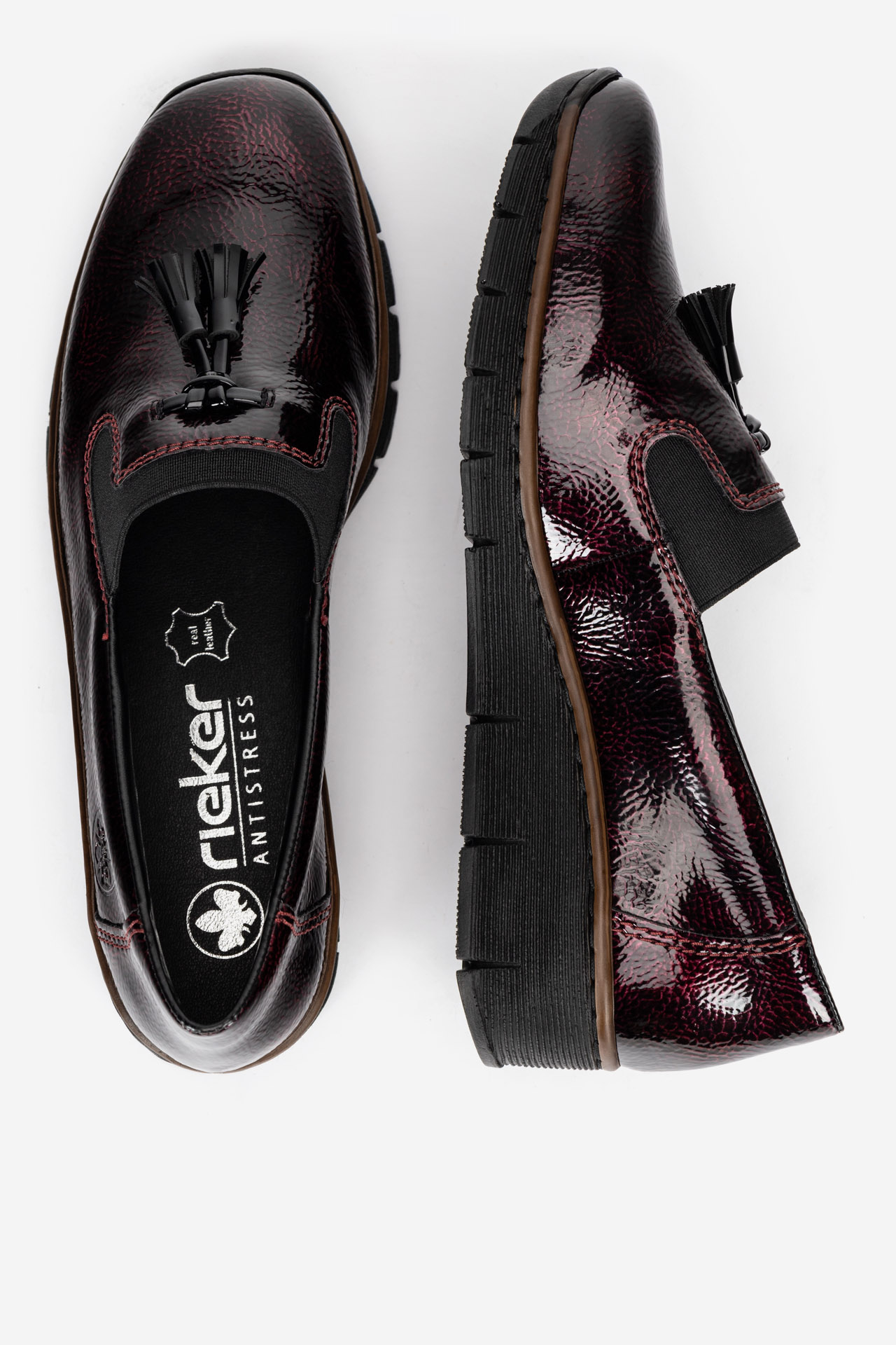 Nizki čevlji Bordo rdeča