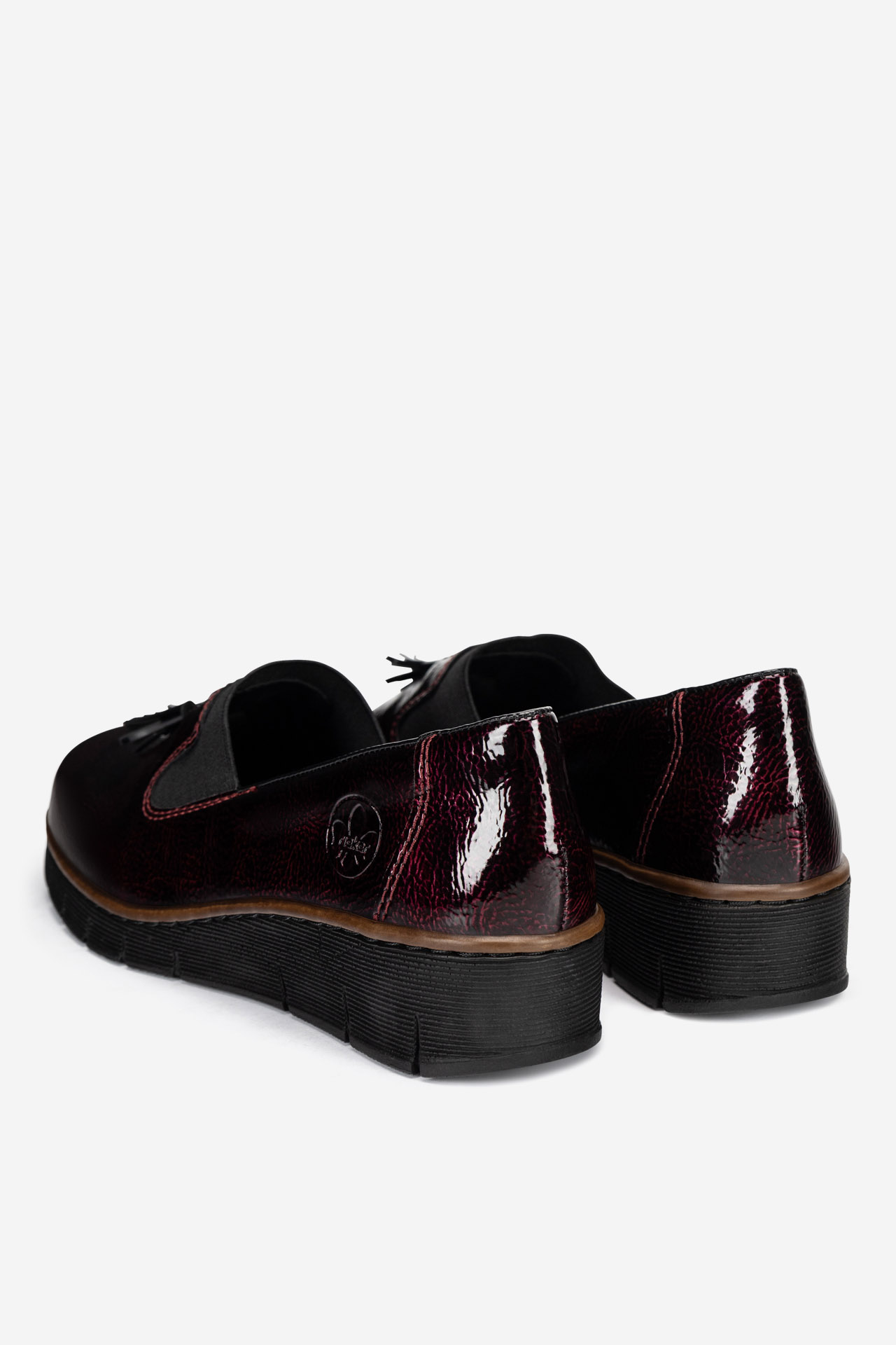 Nizki čevlji Bordo rdeča