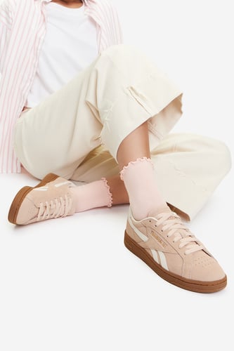 Sportovní obuv Reebok CLUB C GROUNDS UK 100208146 Světle růžová