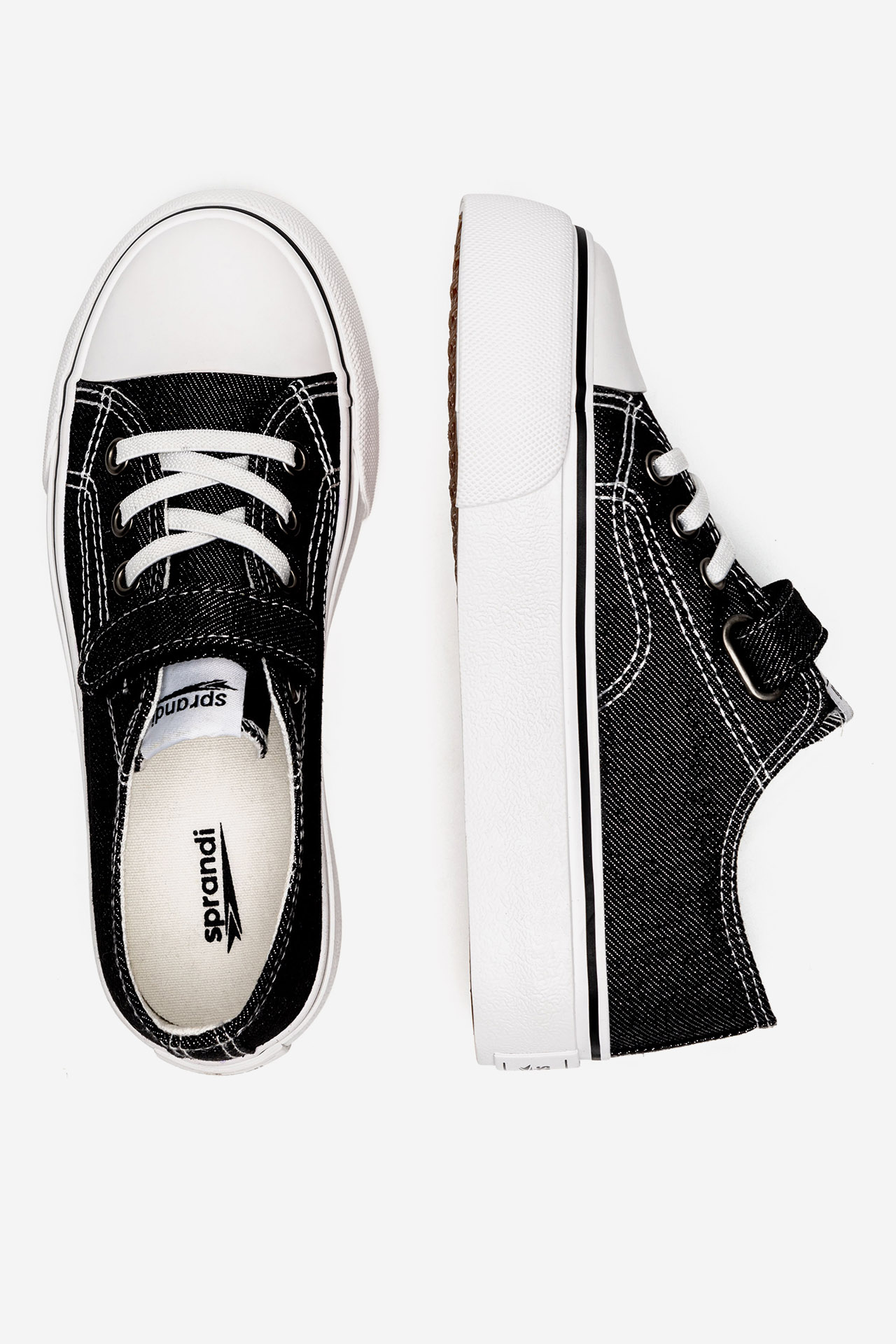 Platnene superge Črna