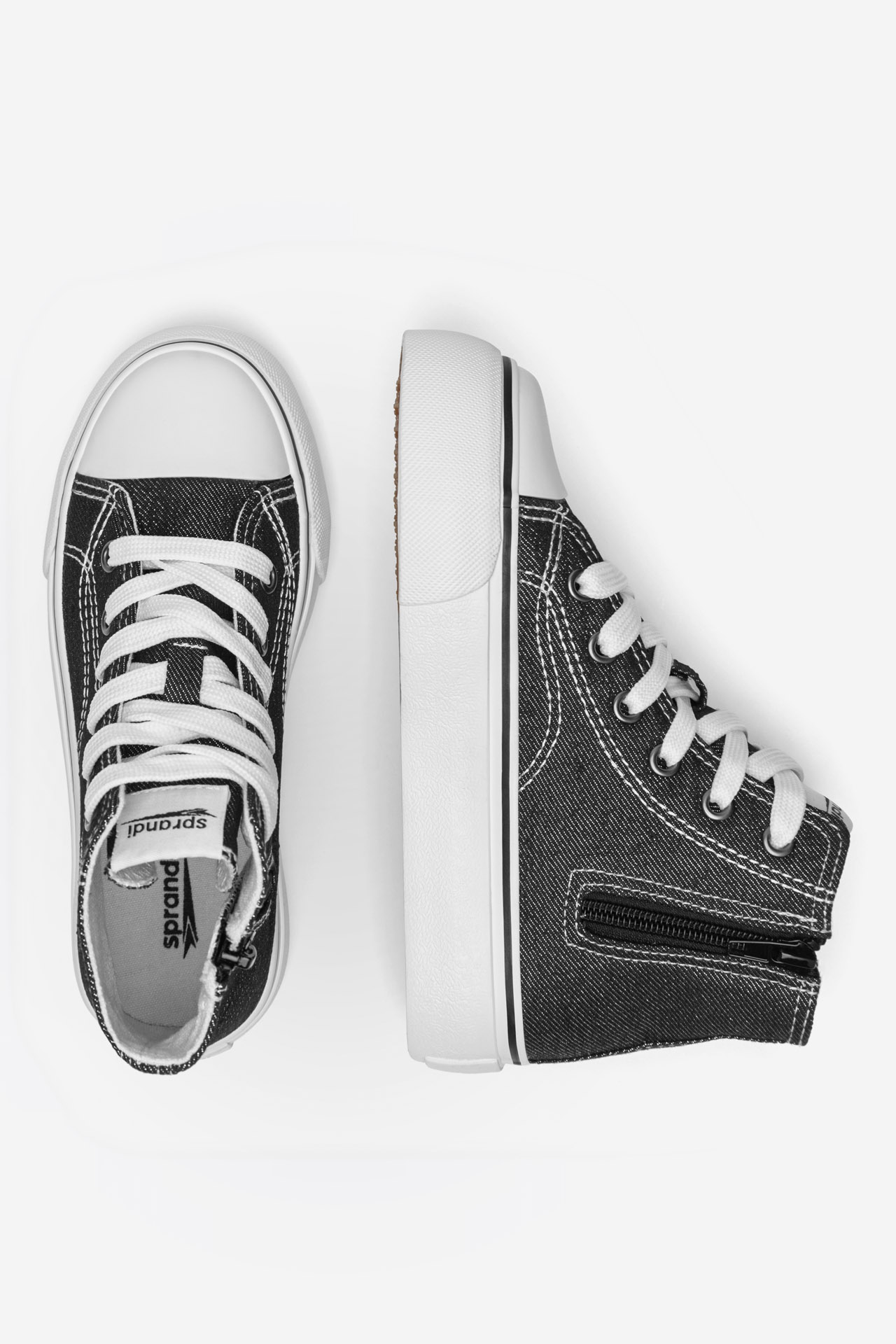 Platnene superge Črna