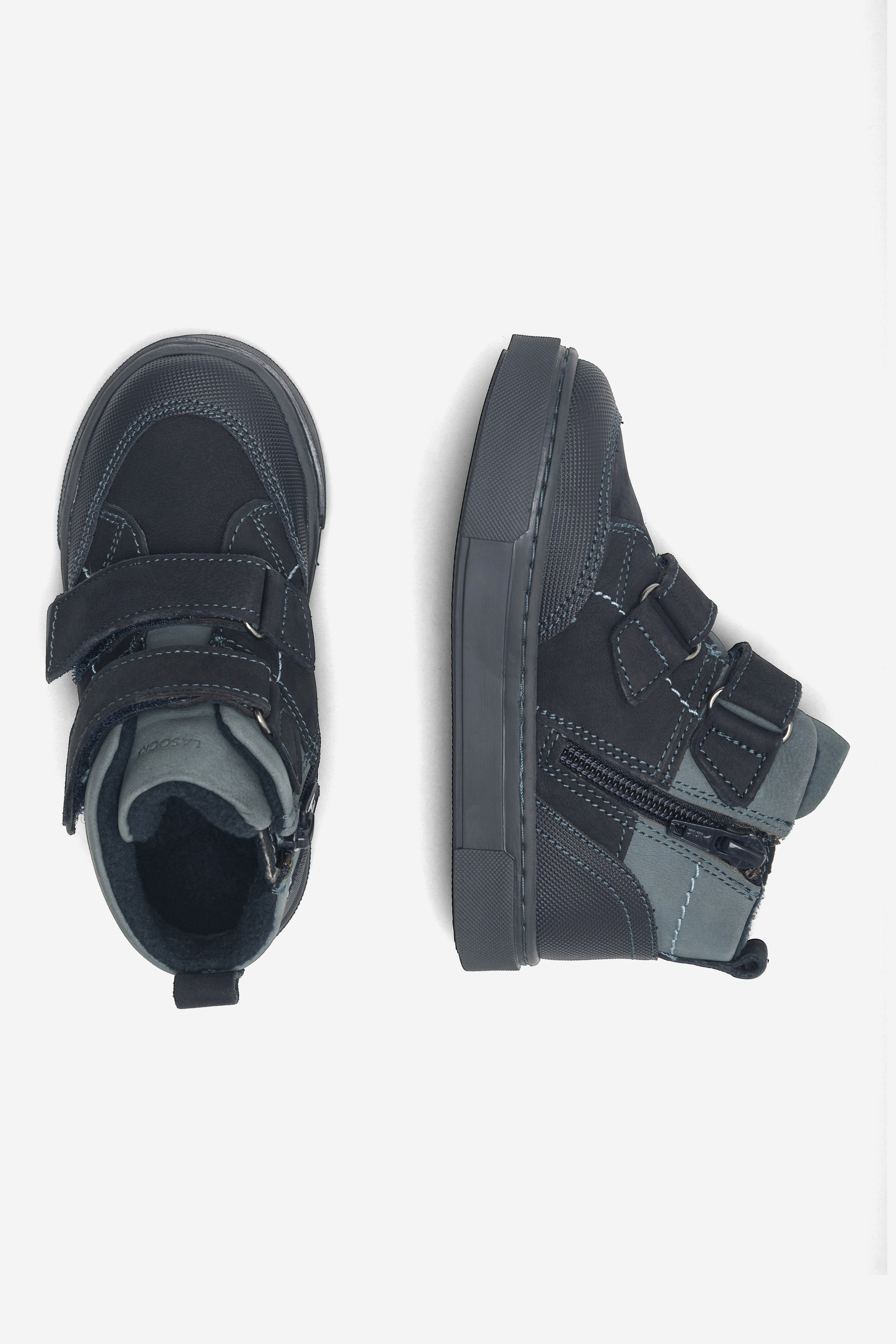 Šněrovací vyšší obuv TMAVĚ MODRÁ