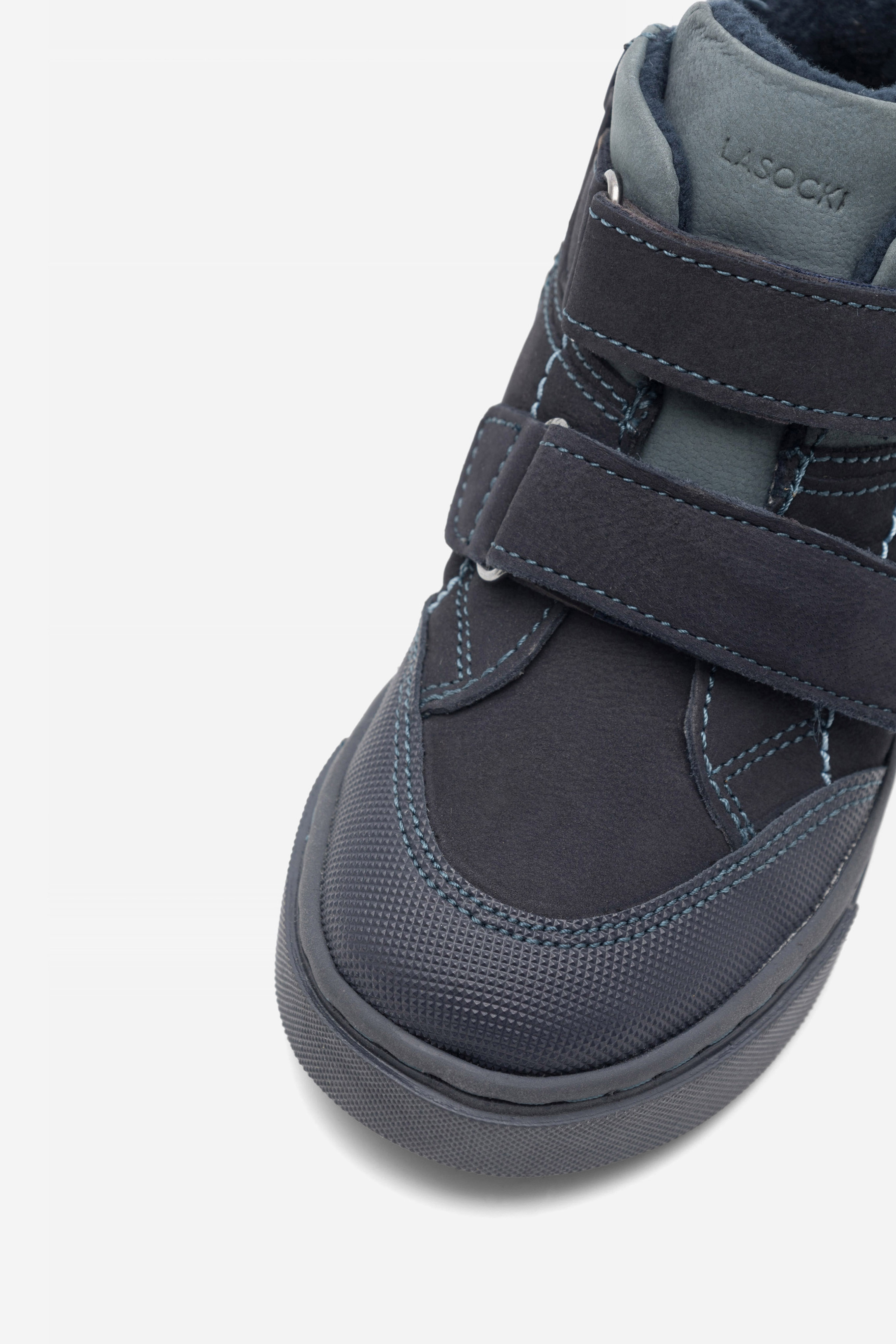 Šněrovací vyšší obuv TMAVĚ MODRÁ