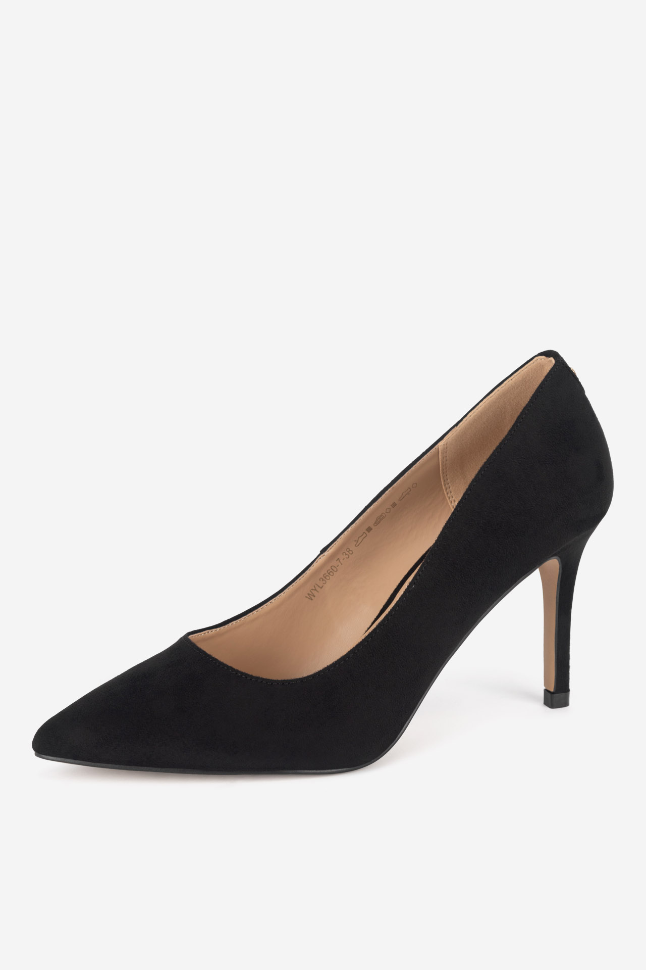 Čevlji z visoko peto Črna
