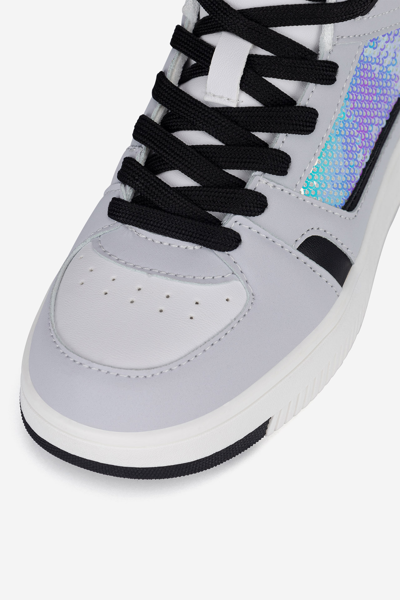 Šněrovací vyšší obuv ŠEDÁ