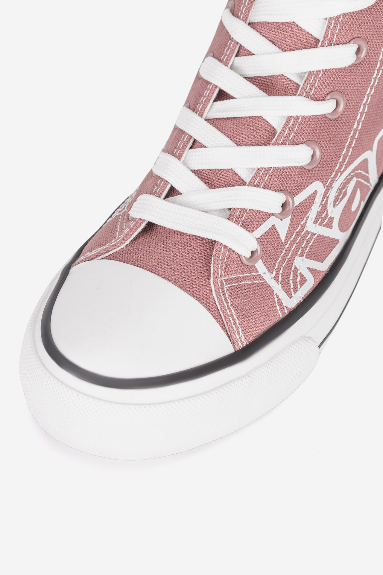 Plátěná obuv RŮŽOVÁ