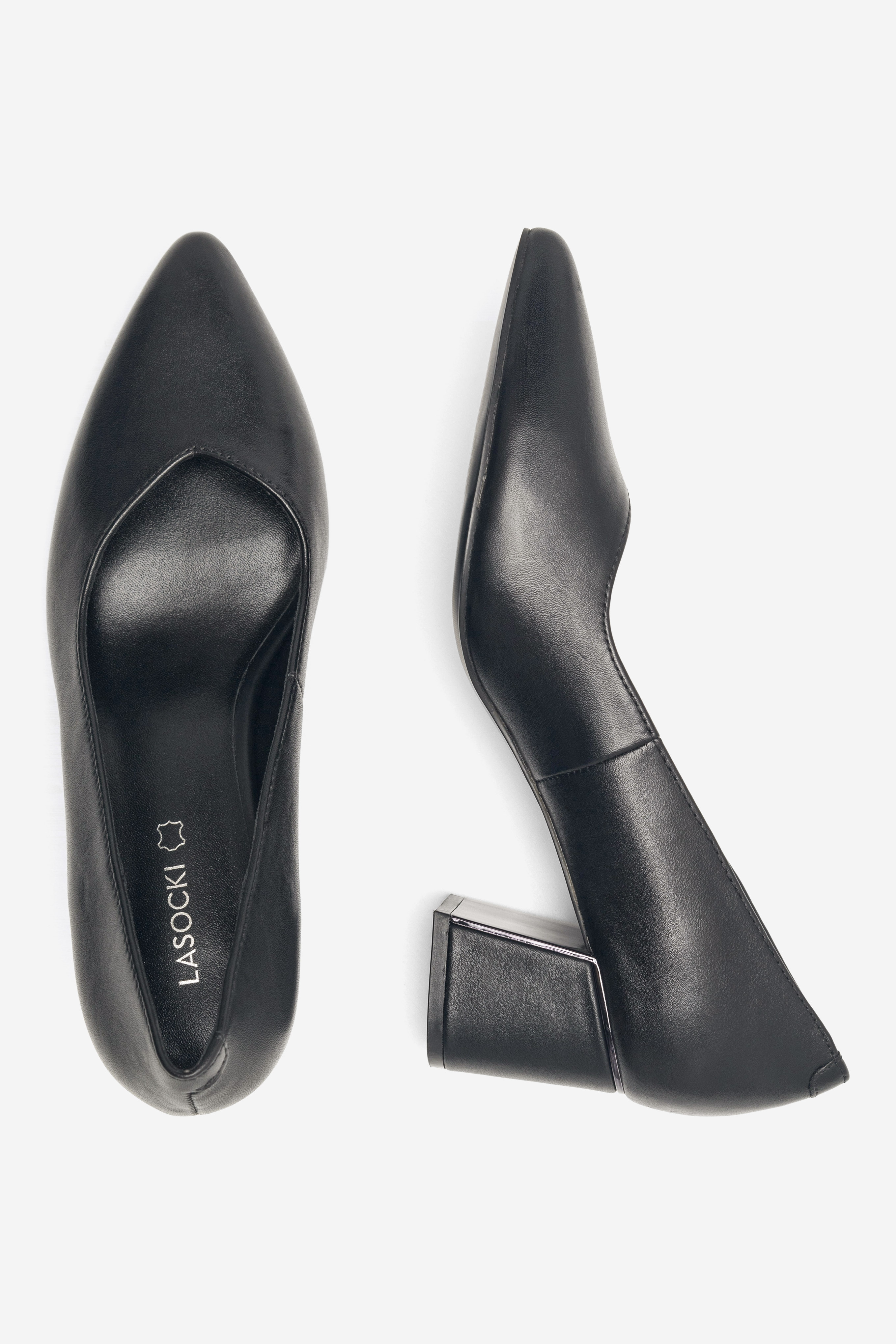 Pantofi cu toc NEGRU