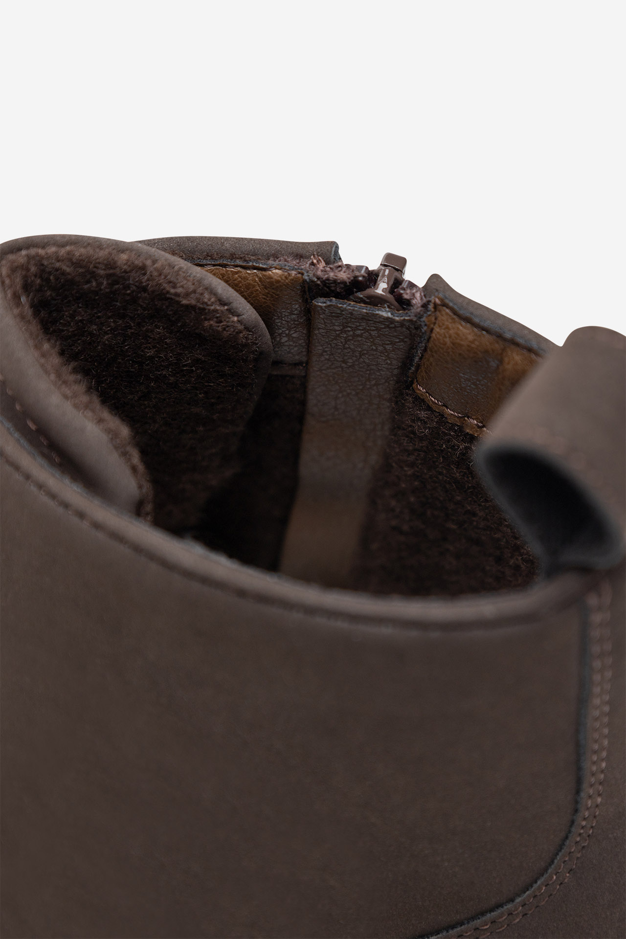 Gležnjarji z vezalkami Čokoladno rjava